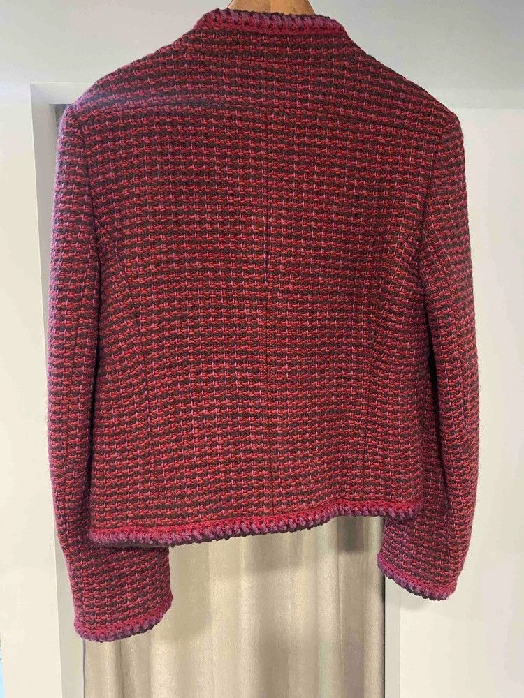 Chanel Chanel Black and red tweed braided rolled edge two-pocket Size S / US 4 / IT 40 - 2 Thumbnail