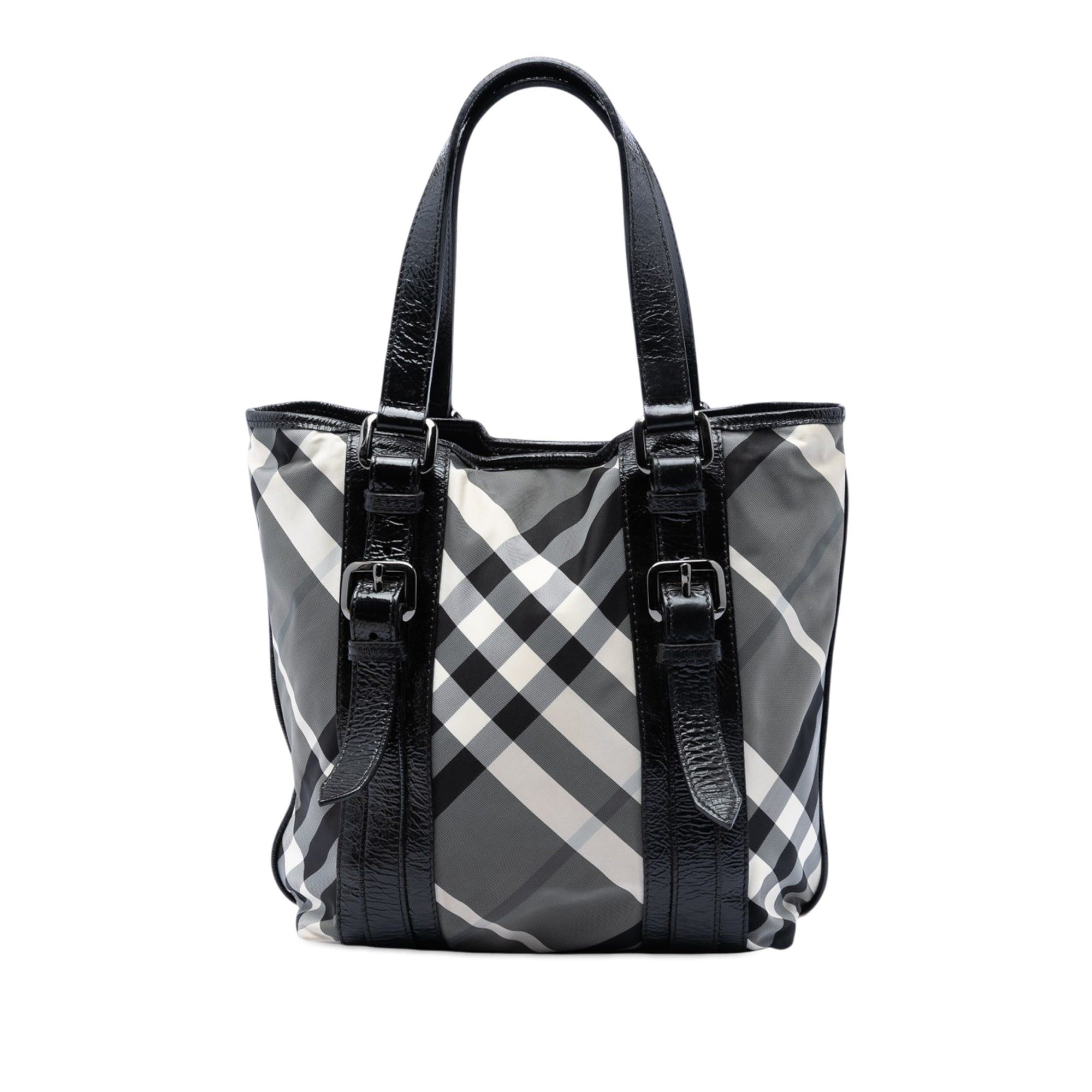 Burberry Small Beat Check Nylon Victoria Tote Size ONE SIZE - 1 Thumbnail