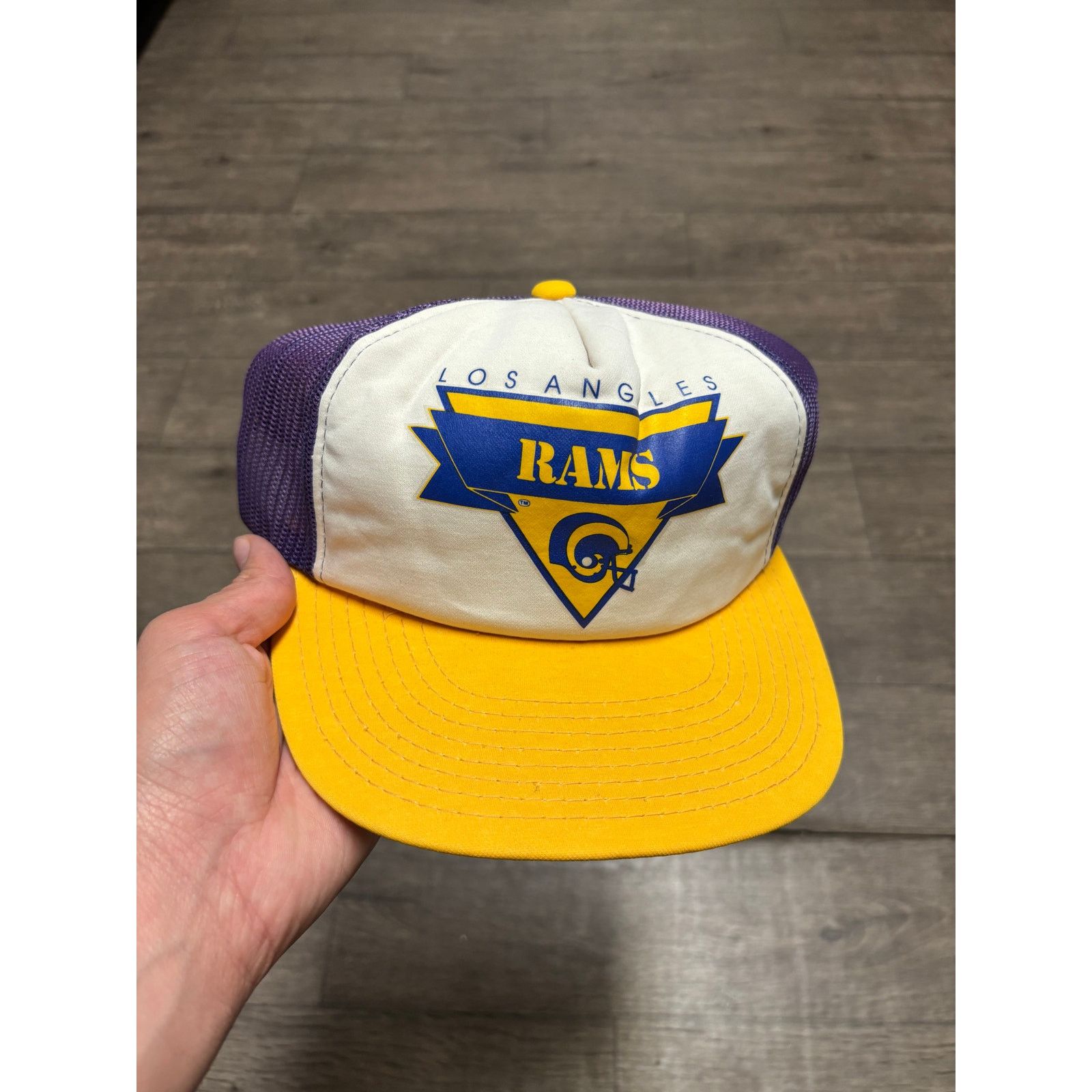 NFL × Vintage Vintage Los Angeles Rams Trucker Hat Sz OS Size ONE SIZE - 4 Thumbnail