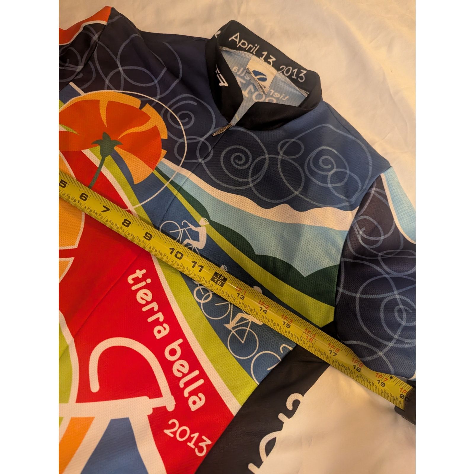 PEARL iZUMi Tierra Bella 2013 Cycling Bicycle Jersey Small Made in USA Size US S / EU 44-46 / 1 - 4 Thumbnail