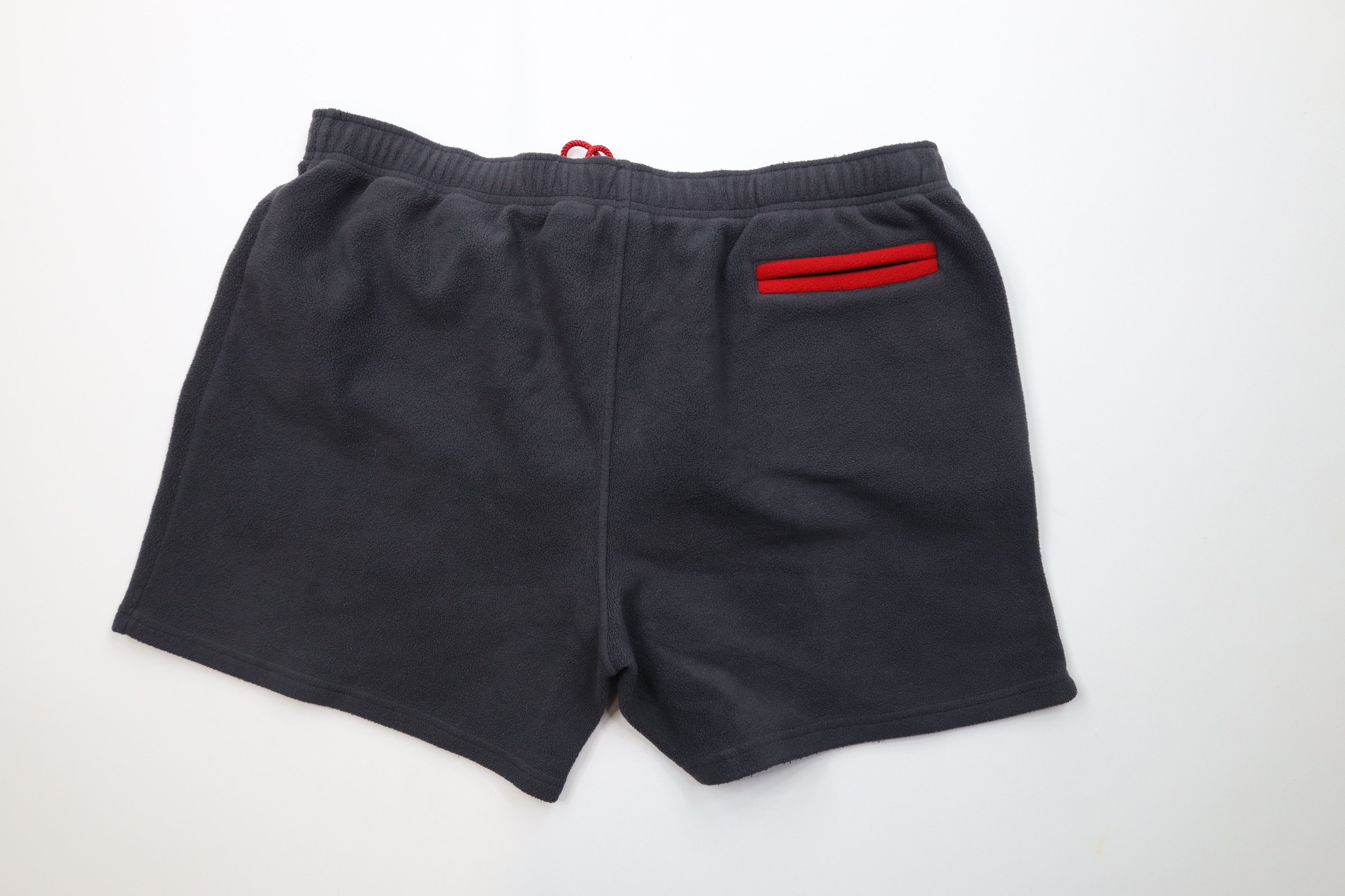 Vintage Vintage 90s Streetwear Knee Fleece Shorts Charcoal Gray Size US 36 / EU 52 - 7 Thumbnail