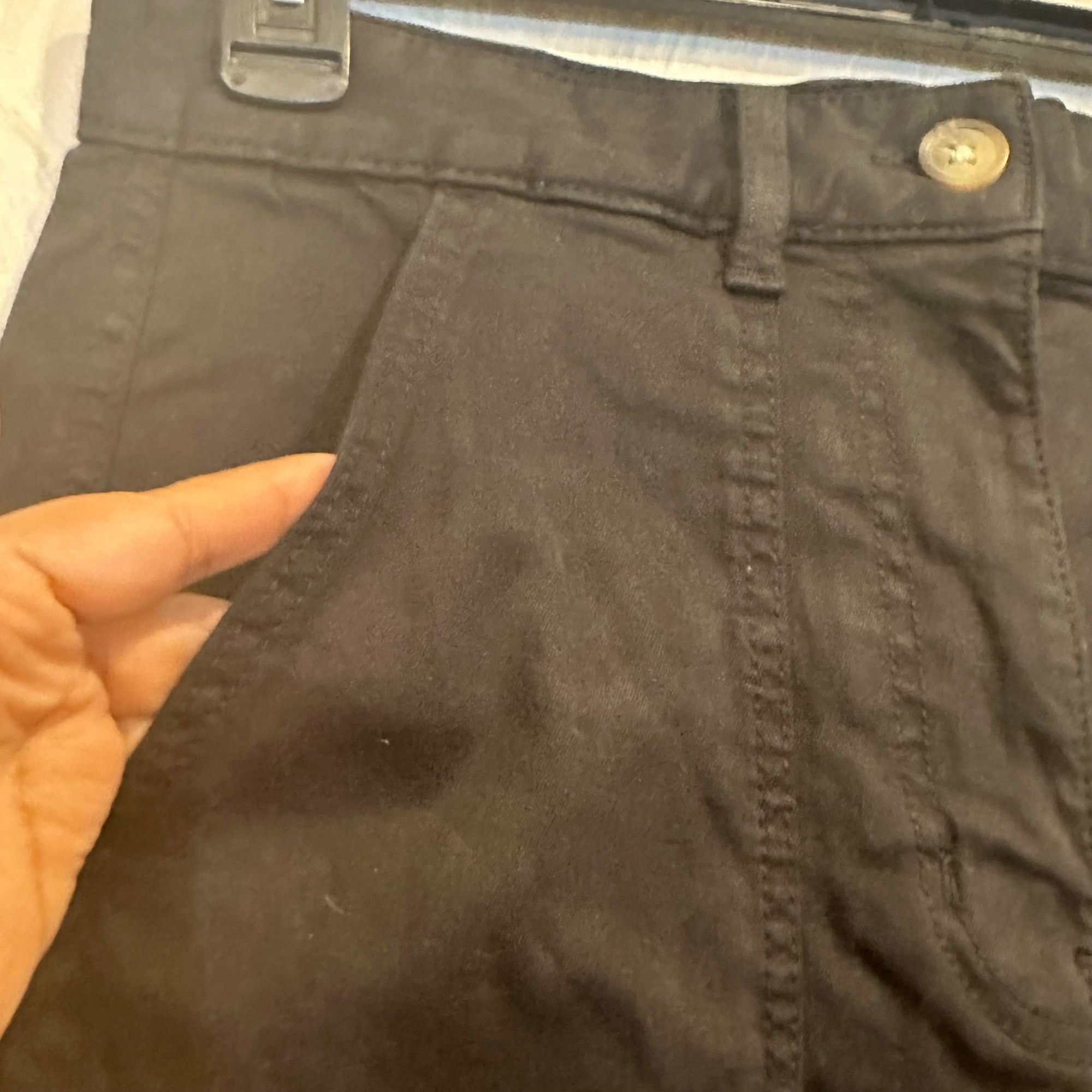H&M ✨H&M Size 6 Women Black Cargo Pants Cotton With Pockets & Bu Size 28" / US 6 / IT 42 - 4 Thumbnail