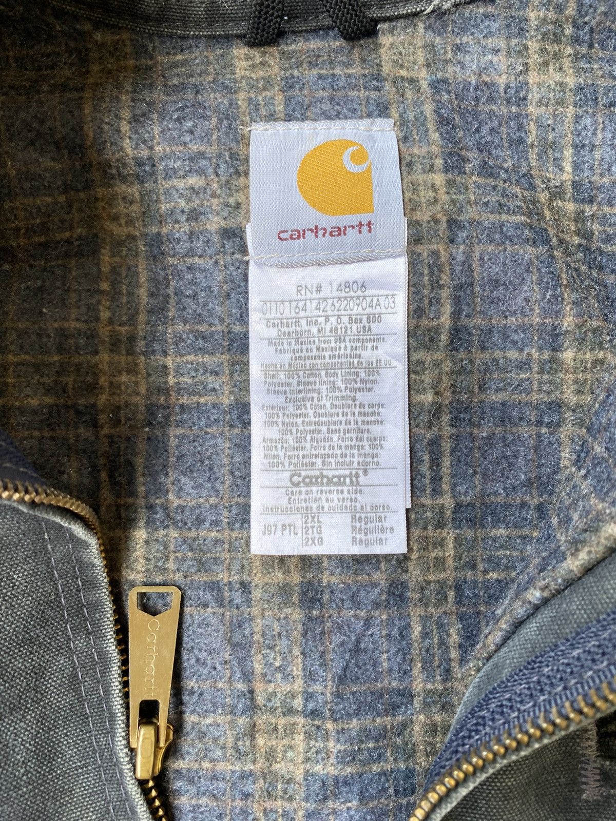 Carhartt SOLD OUT Carhartt Detroit J97 PTL Jacket Blanket Lined Size US XXL / EU 58 / 5 - 7 Thumbnail