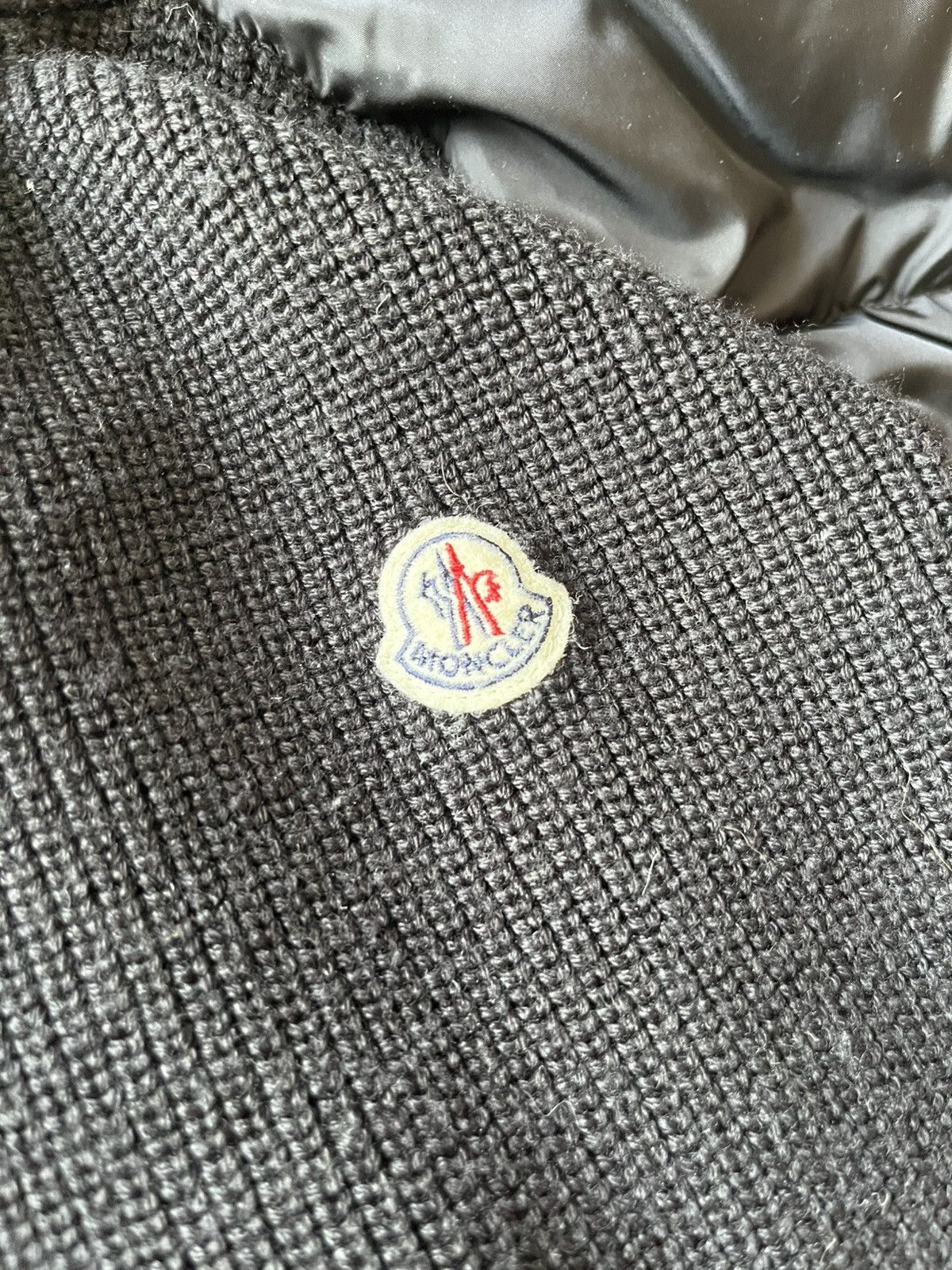 Moncler Moncler bi-material cardigan Size US L / EU 52-54 / 3 - 4 Thumbnail