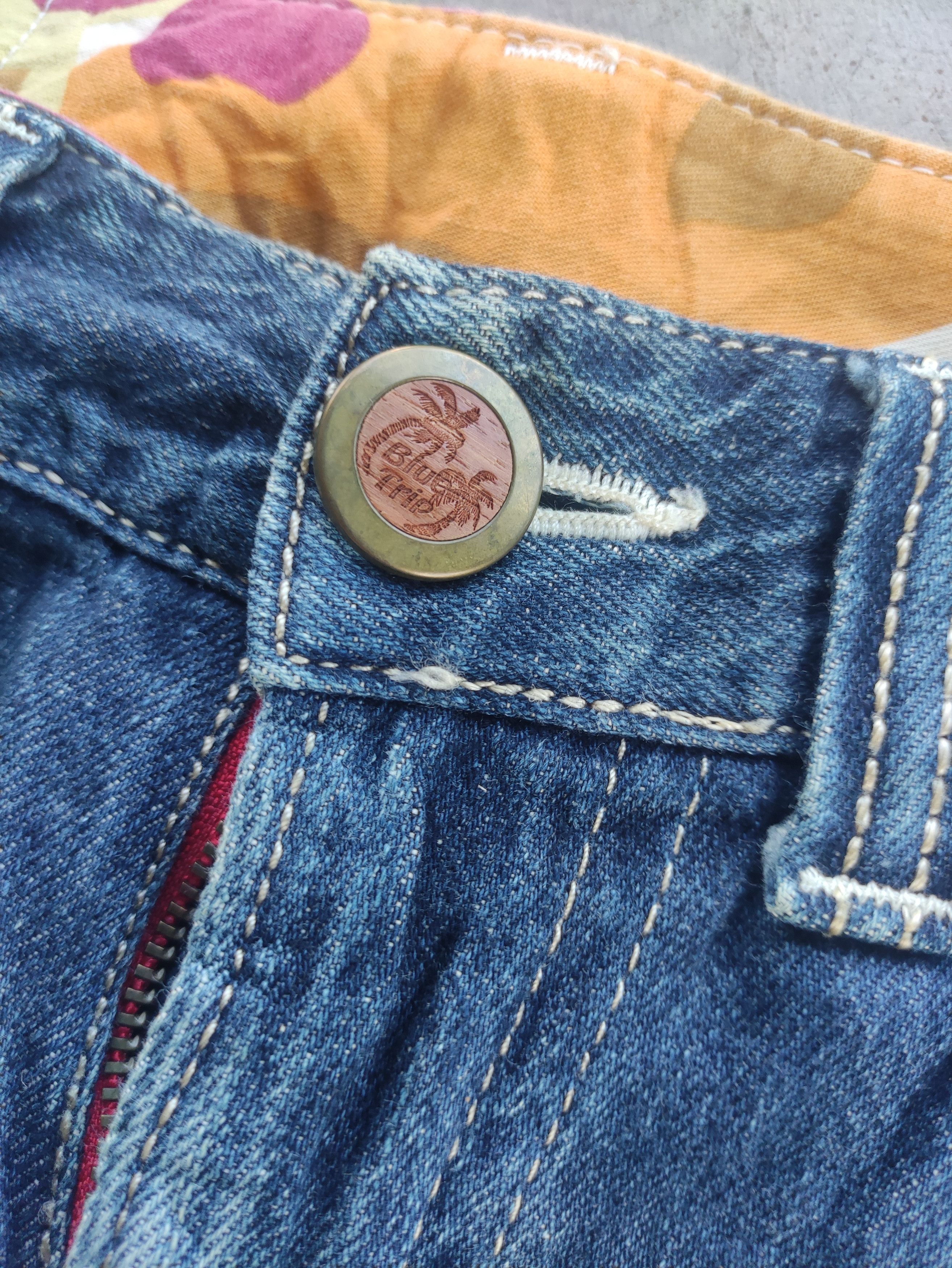 Vintage Edwin Japan Flare Distressed Faded Denim