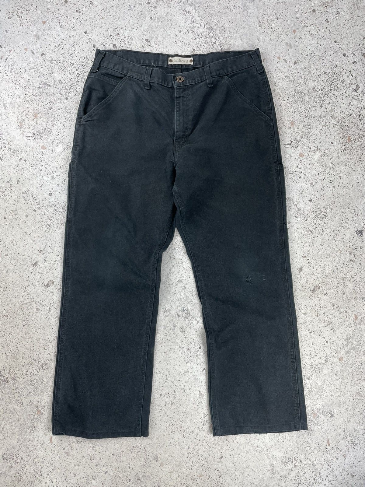 Carhartt × Vintage Vintage Carhartt Washed Duck Work Dungaree Double Knee Pants Size US 34 / EU 50 - 1 Thumbnail