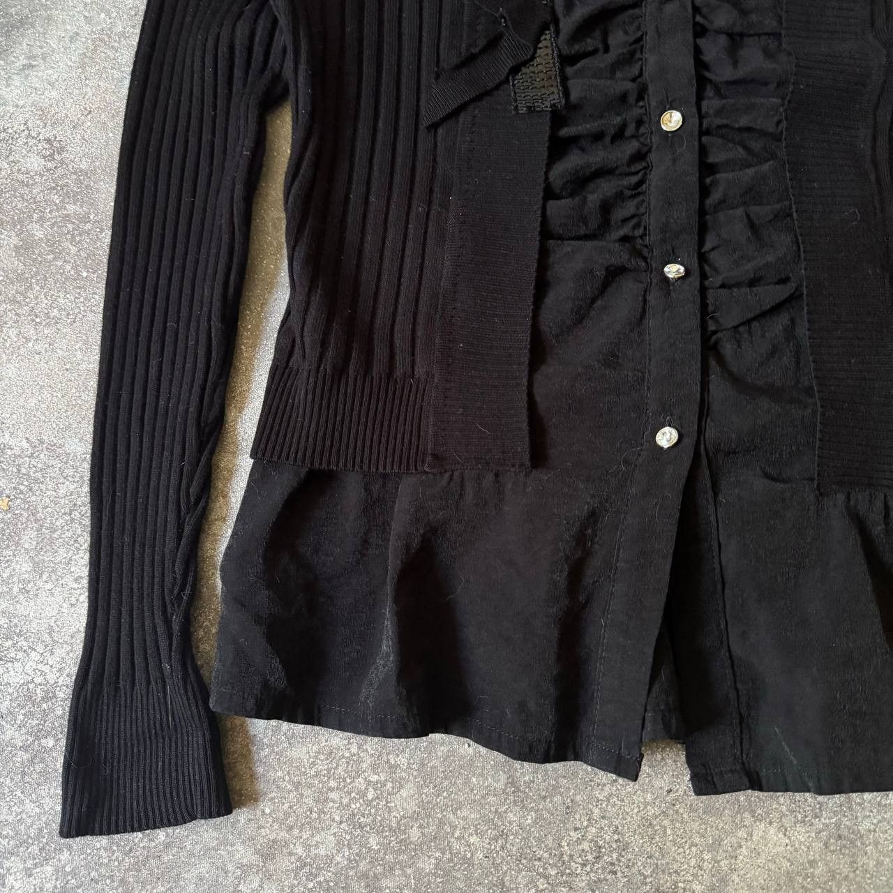 Hysteric Glamour × Japanese Brand × Vintage Opium Y2K Vintage Amazing Goth Long Sleeve Blouse Size M / US 6-8 / IT 42-44 - 6 Thumbnail