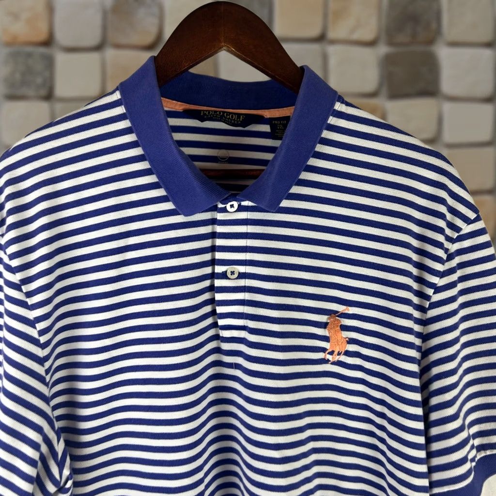 Polo Ralph Lauren Polo Golf Ralph Lauren Shirt XXL Purple Striped Pro Fit S/S Big Pony Size US XXL / EU 58 / 5 - 1 Thumbnail