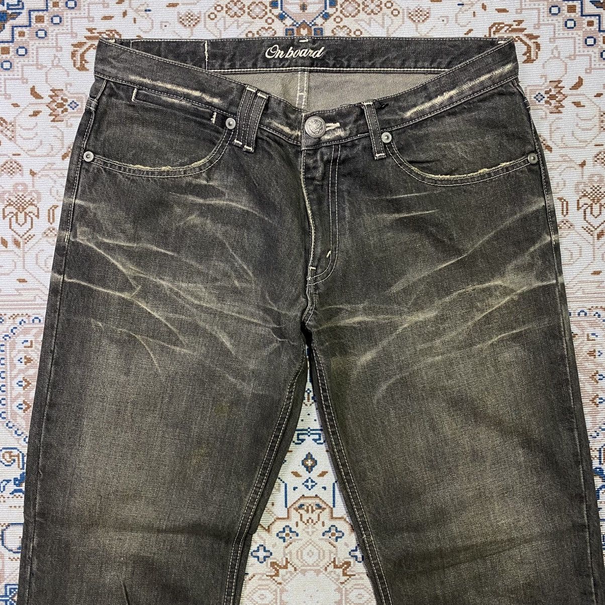 If Six Was Nine × Le Grande Bleu (L.G.B.) 2000s Y2K On Board Beautiful Fade Jeans Size US 30 / EU 46 - 3 Thumbnail