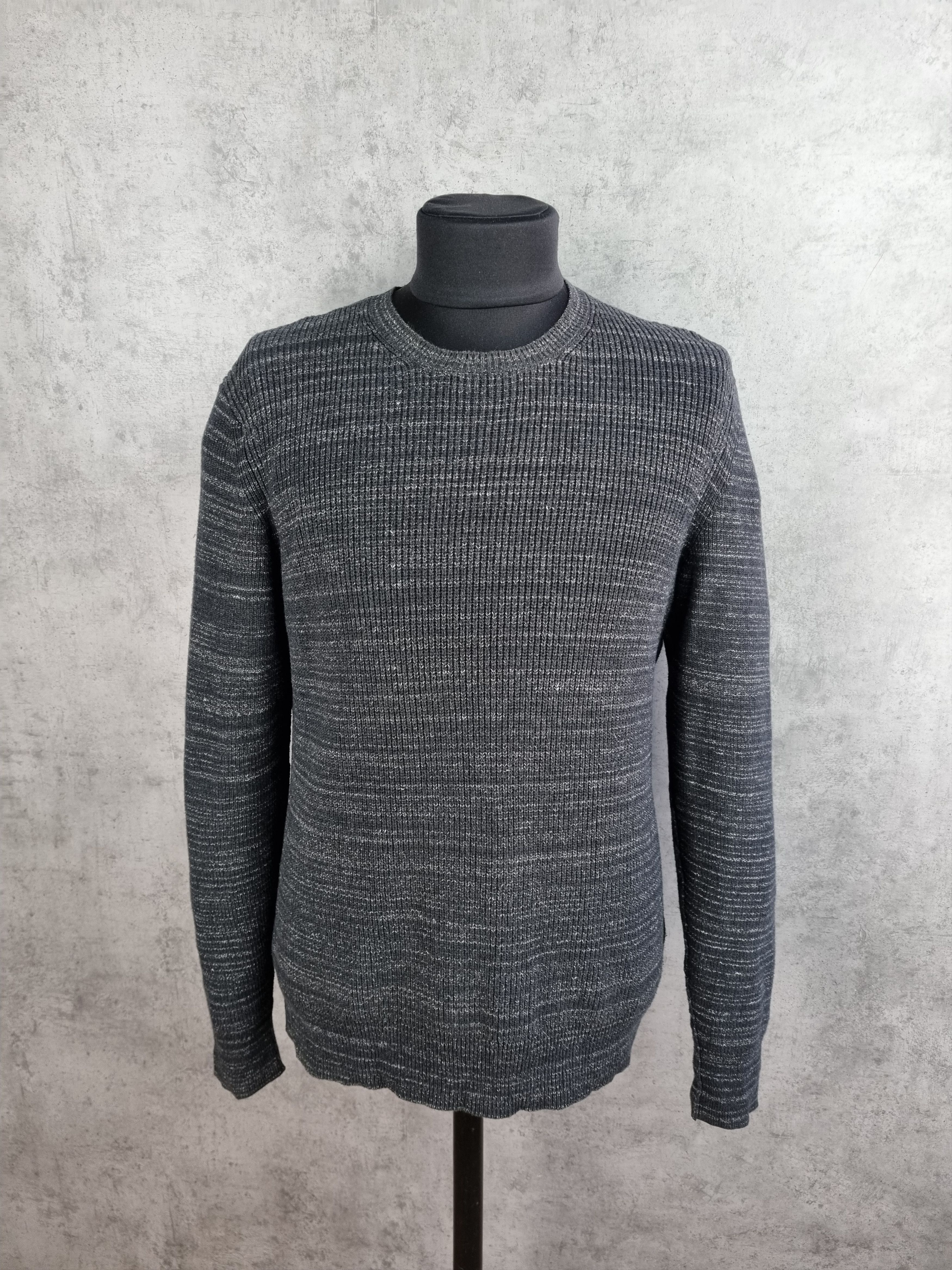 Allsaints Allsaints Rydal Crew Ridge Jumper Light Striped Knit Sweater Size US L / EU 52-54 / 3 - 10 Thumbnail
