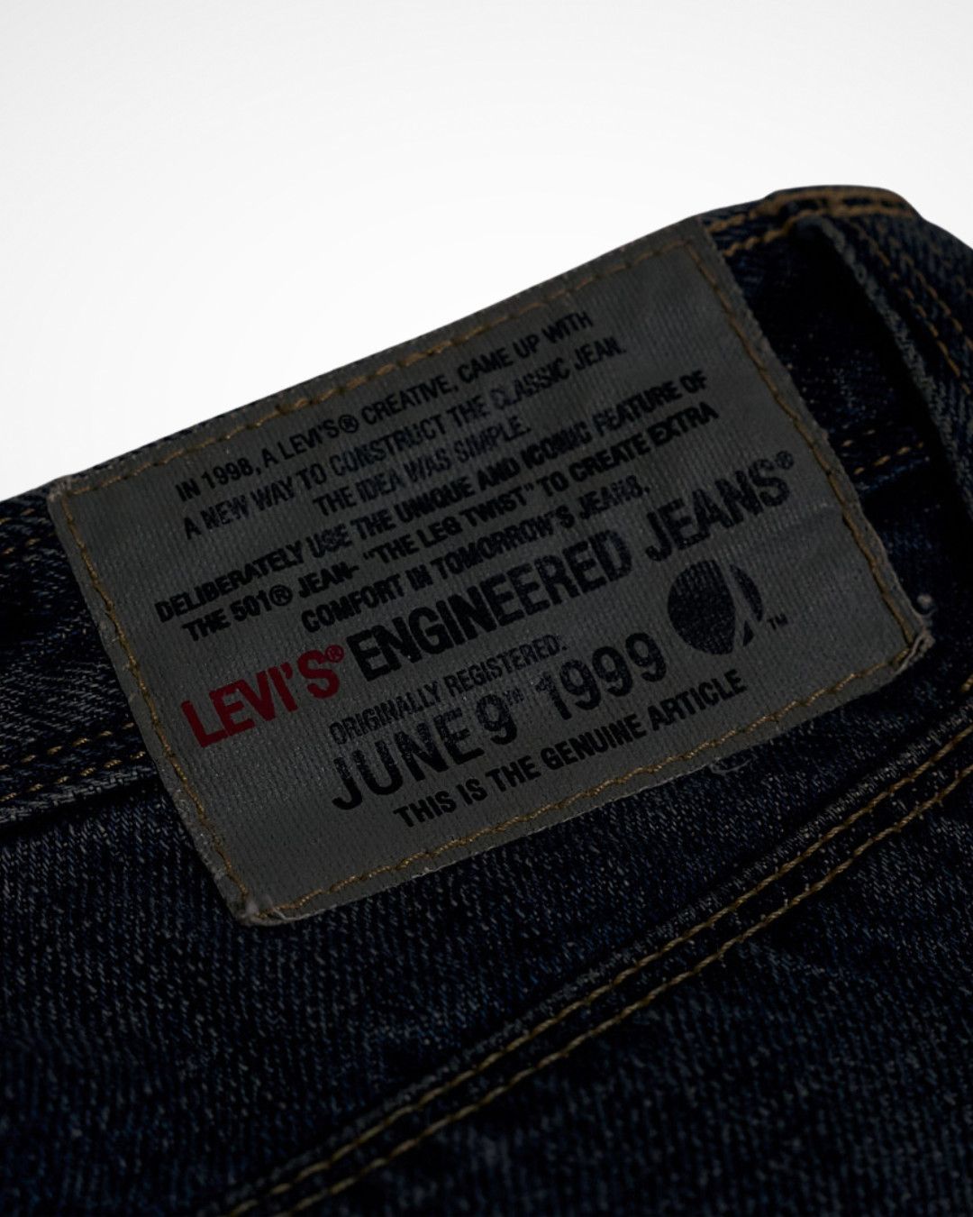 Levi's Vintage Clothing 2012 Levis Engineered Aged Blue Twisted Denim Pants Size US 31 - 11 Thumbnail