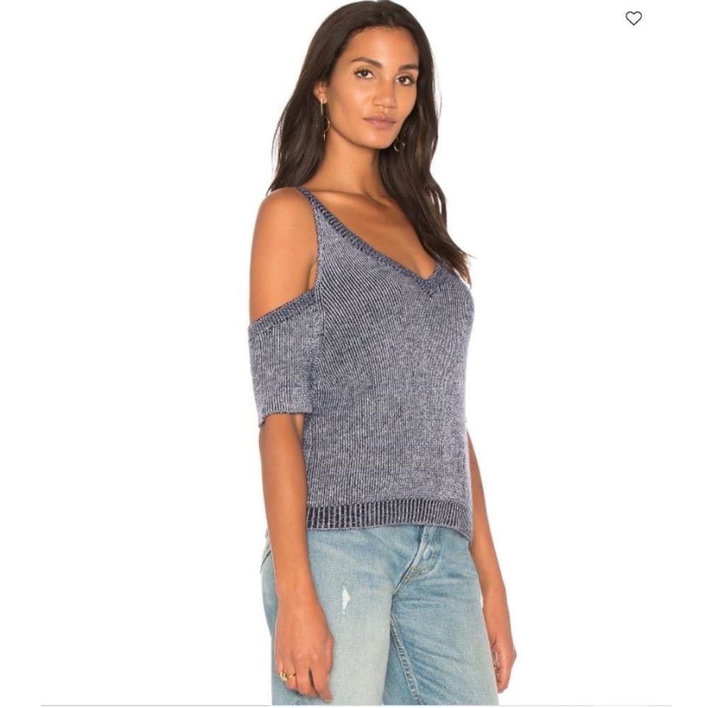 Splendid NWT New $175 Splendid Surrey Marl Cold Shoulder Pullover Si Size M / US 6-8 / IT 42-44 - 2 Thumbnail