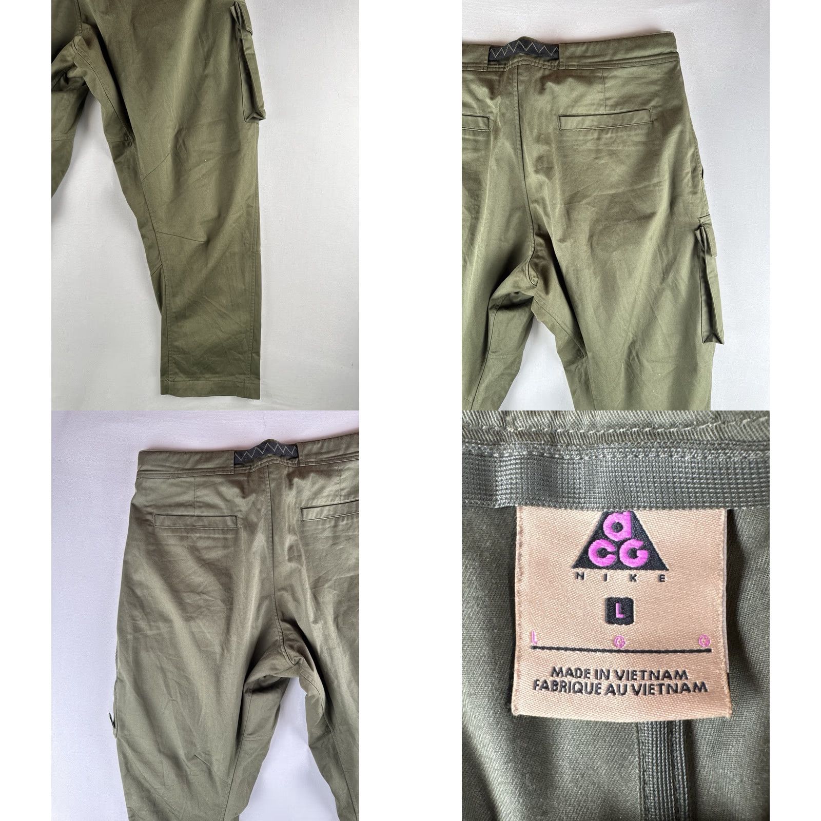 Nike Nike ACG Archive Cargo Pants Olive Green Hiking L Men Size US 33 - 8 Thumbnail