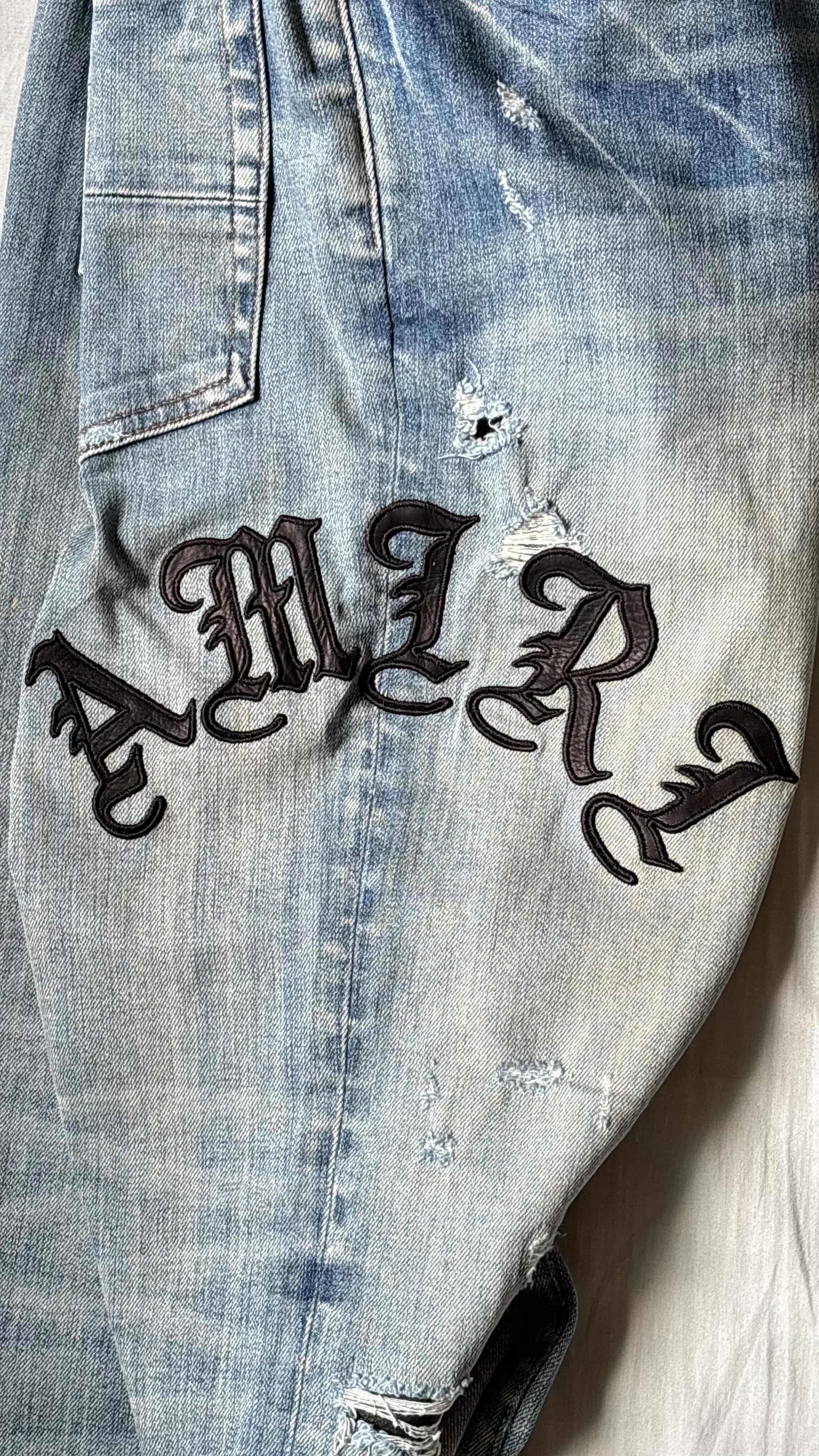 Amiri Amiri MX1 Jeans Leather Patch - dmc99 Size US 34 / EU 50 - 2 Thumbnail