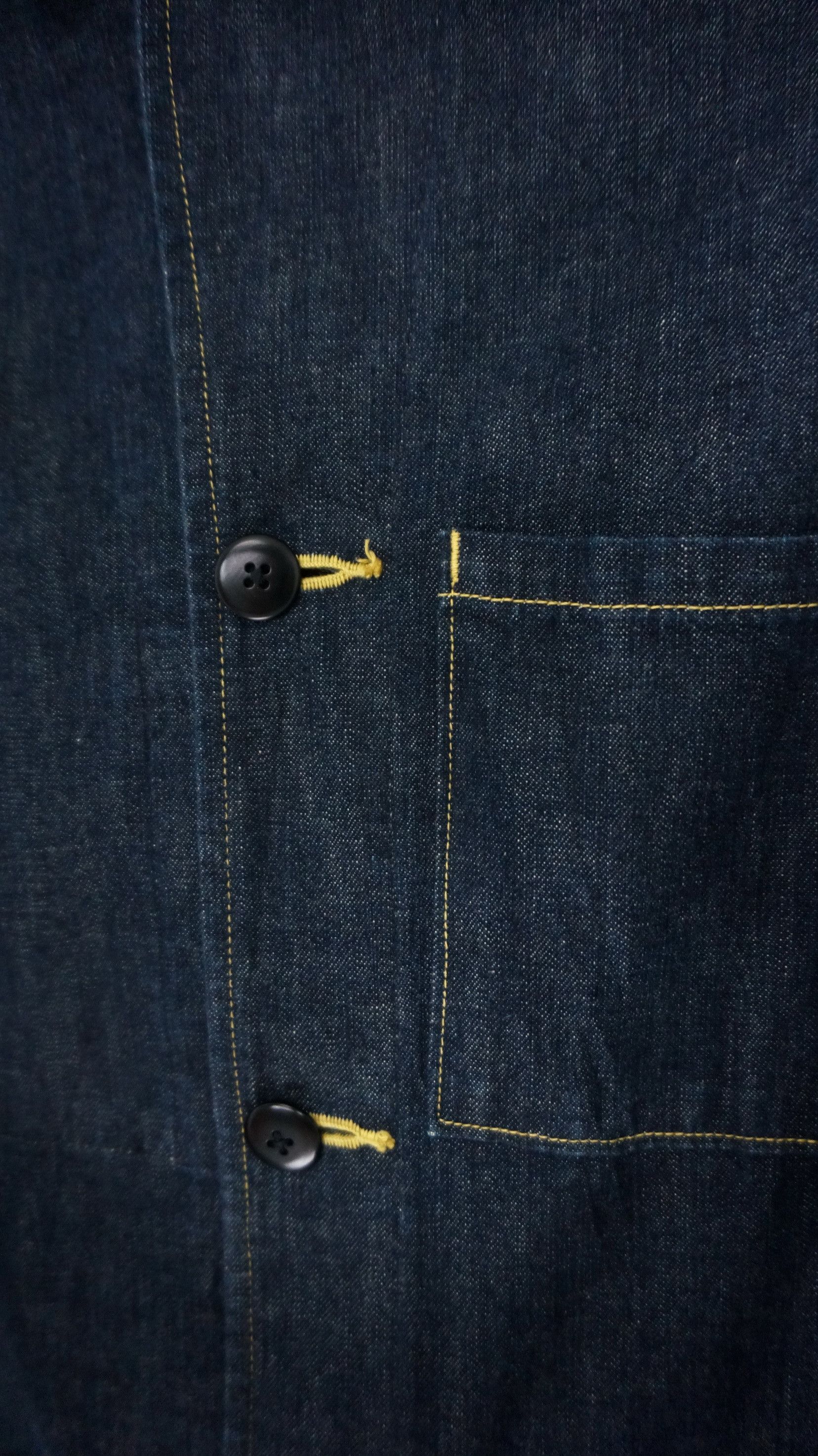 Japanese Brand KAPITAL Denim Shop Coat Indigo Size S / US 4 / IT 40 - 8 Thumbnail