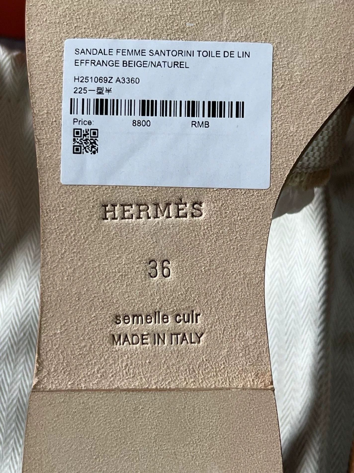 Hermes Hermes Santorini H Sandals Size US 7 / EU 40 - 7 Thumbnail