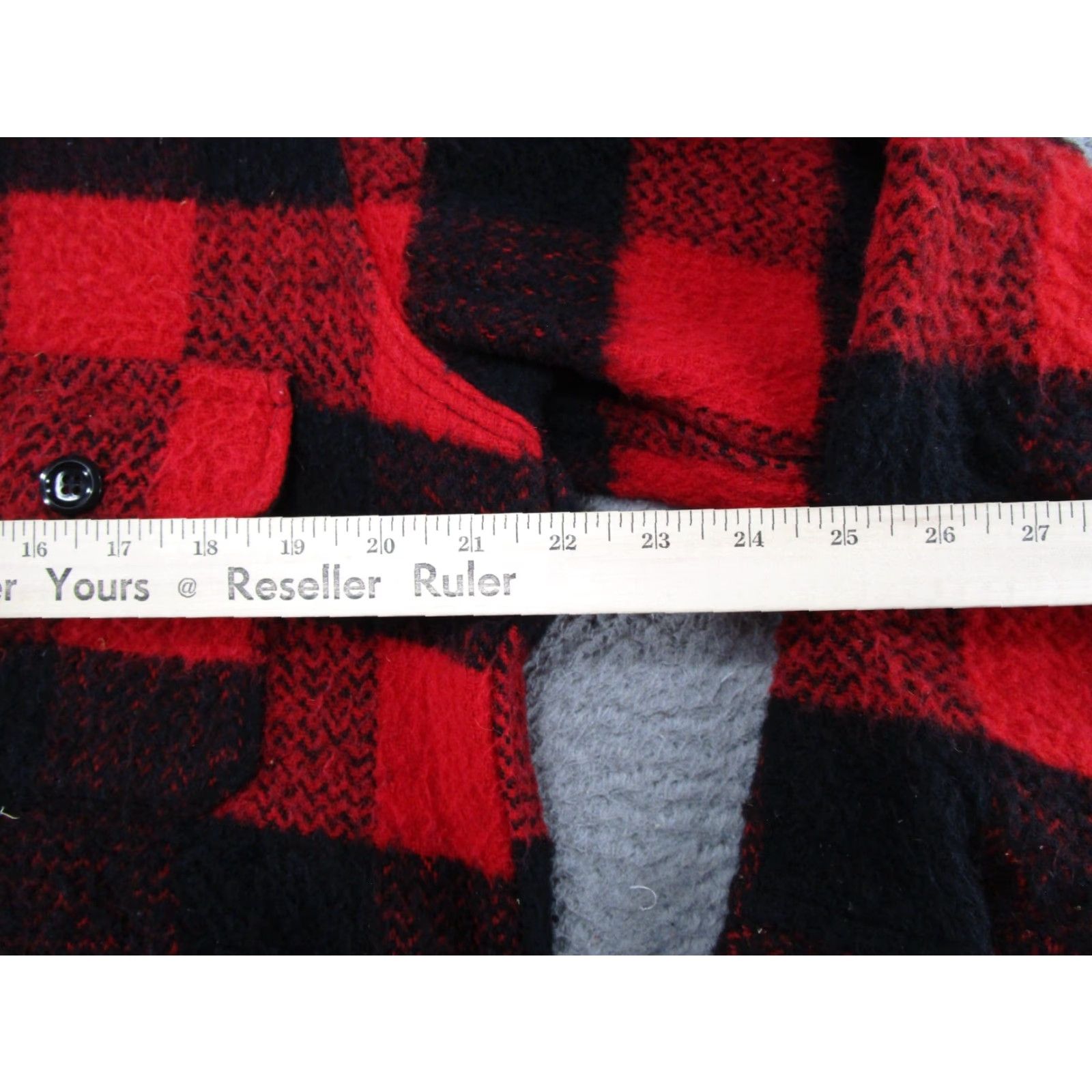 Vintage VINTAGE Melton Flannel Mens M Buffalo Wool Plaid Button Up Camp Shirt USA MADE Size US M / EU 48-50 / 2 - 6 Thumbnail