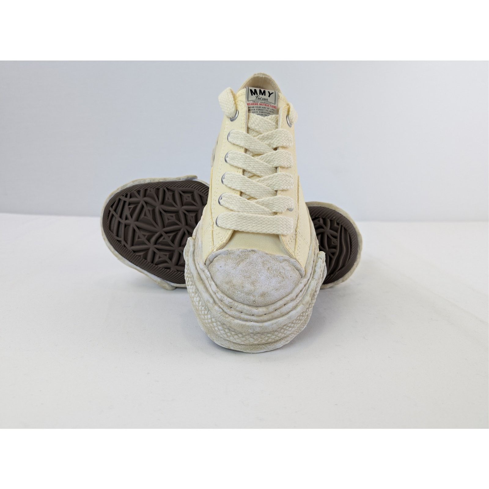 Maison MIHARA YASUHIRO o1rshd1 Peterson 23 OG Sole Canvas Low-Top Sneaker in White Size US 8 / EU 41 - 13 Thumbnail