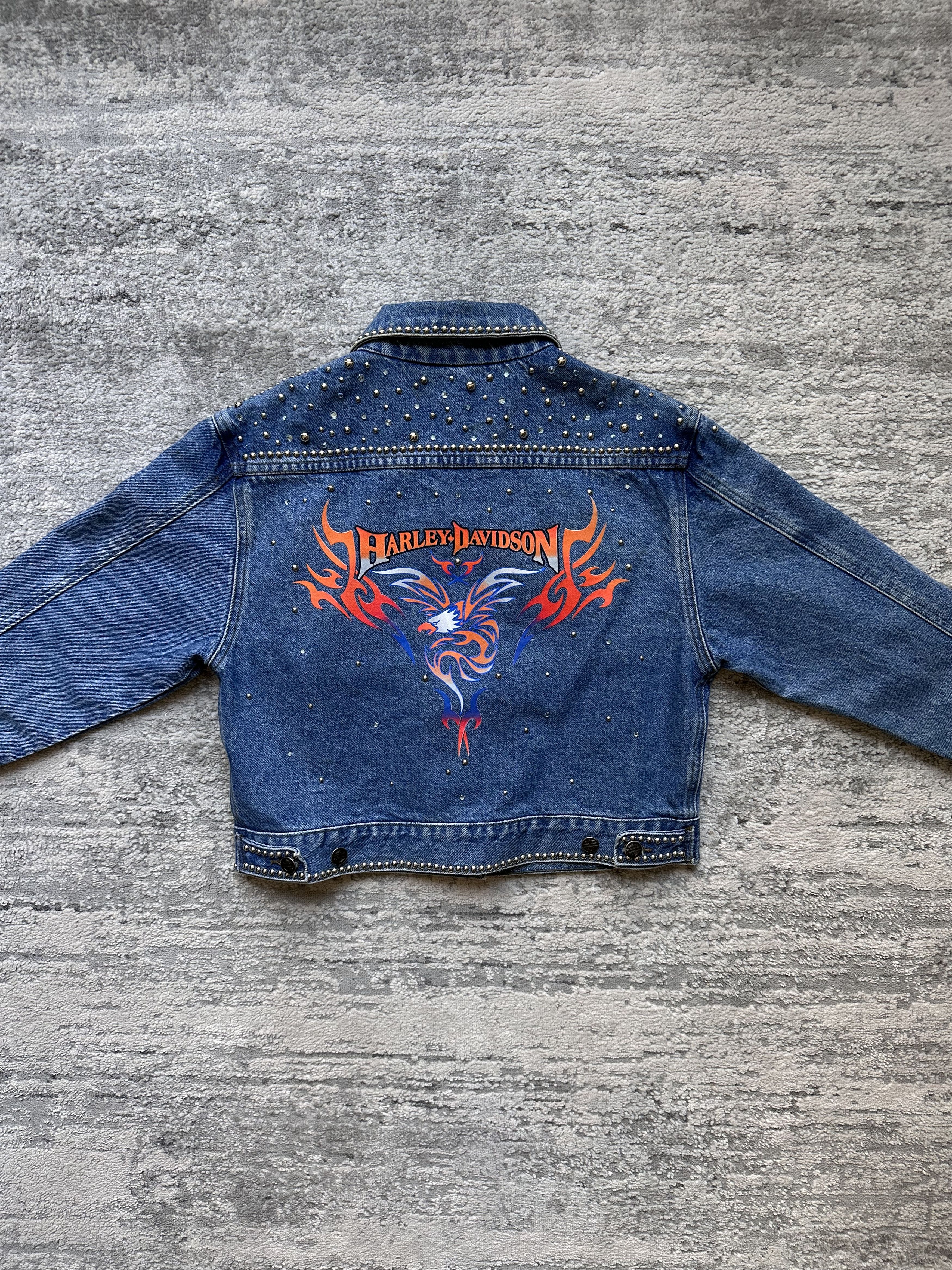 Harley Davidson Harley Davidson Jeans Jacket Size S / US 4 / IT 40 - 10 Thumbnail