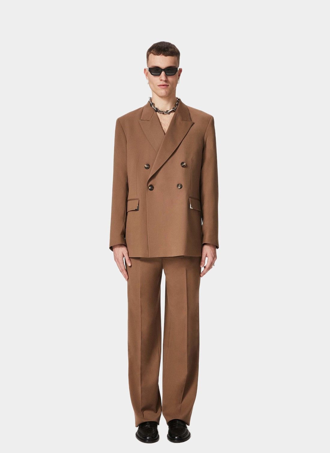 Han Kjobenhavn !DS! AW22 Han Kjobenhavn Boxy Suit Brown Suit Size 44R - 1 Thumbnail