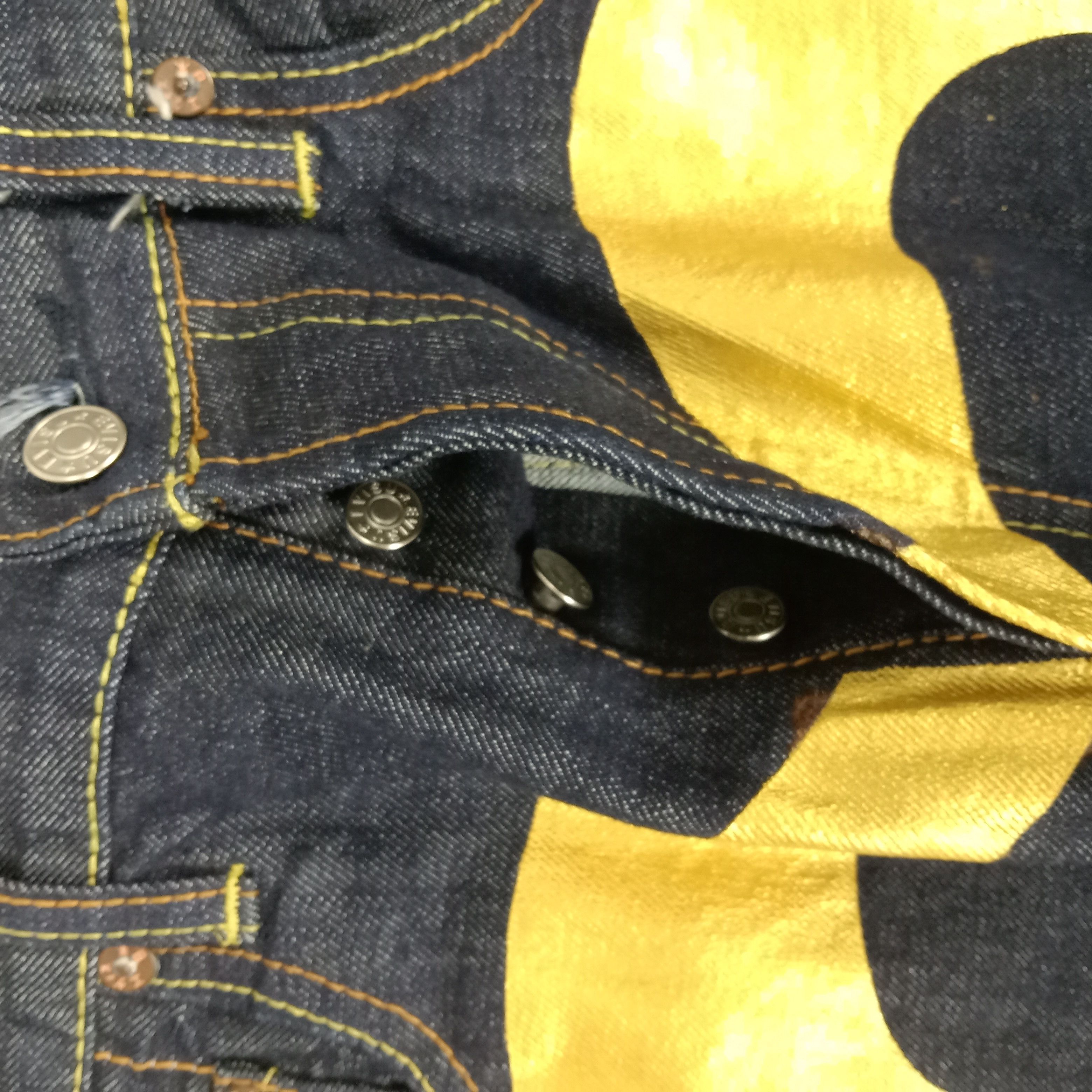 Japanese Brand × Vintage Evisu Japanese Brand Daicock Custom Art Denim Jeans Size US 31 - 3 Thumbnail