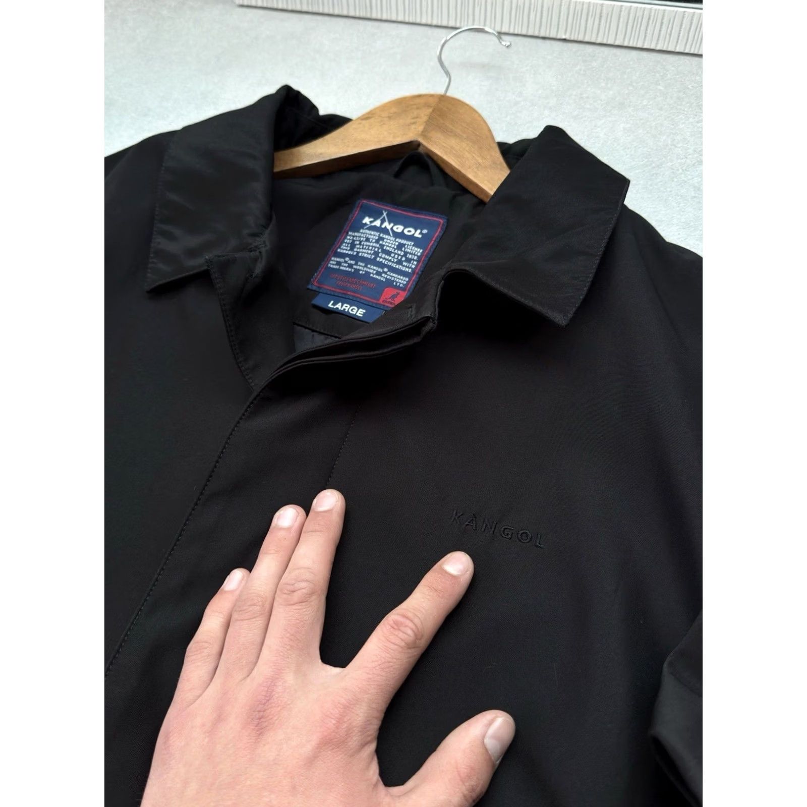 Kangol VINTAGE Kangol Jacket Men L Black Nylon Coat Windbreaker 90s City Classic Designer USA Italy Archive Streetwear 80s 90s Hip Hop Mens Size US L / EU 52-54 / 3 - 5 Thumbnail