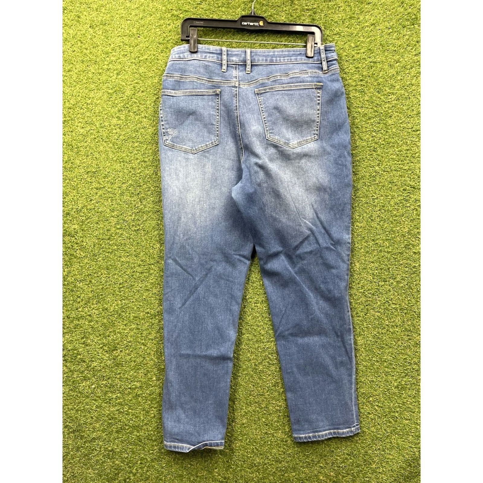 Tommy Bahama Tommy Bahama Jeans Slim Boyfriend Fit 33x29 Denim Blue Regular Women’s Stretch Medium Wash 5-Pocket Rise Mid Vintage No Mens Womens Boys Girls Size 24" / US 00 / IT 34 - 2 Thumbnail