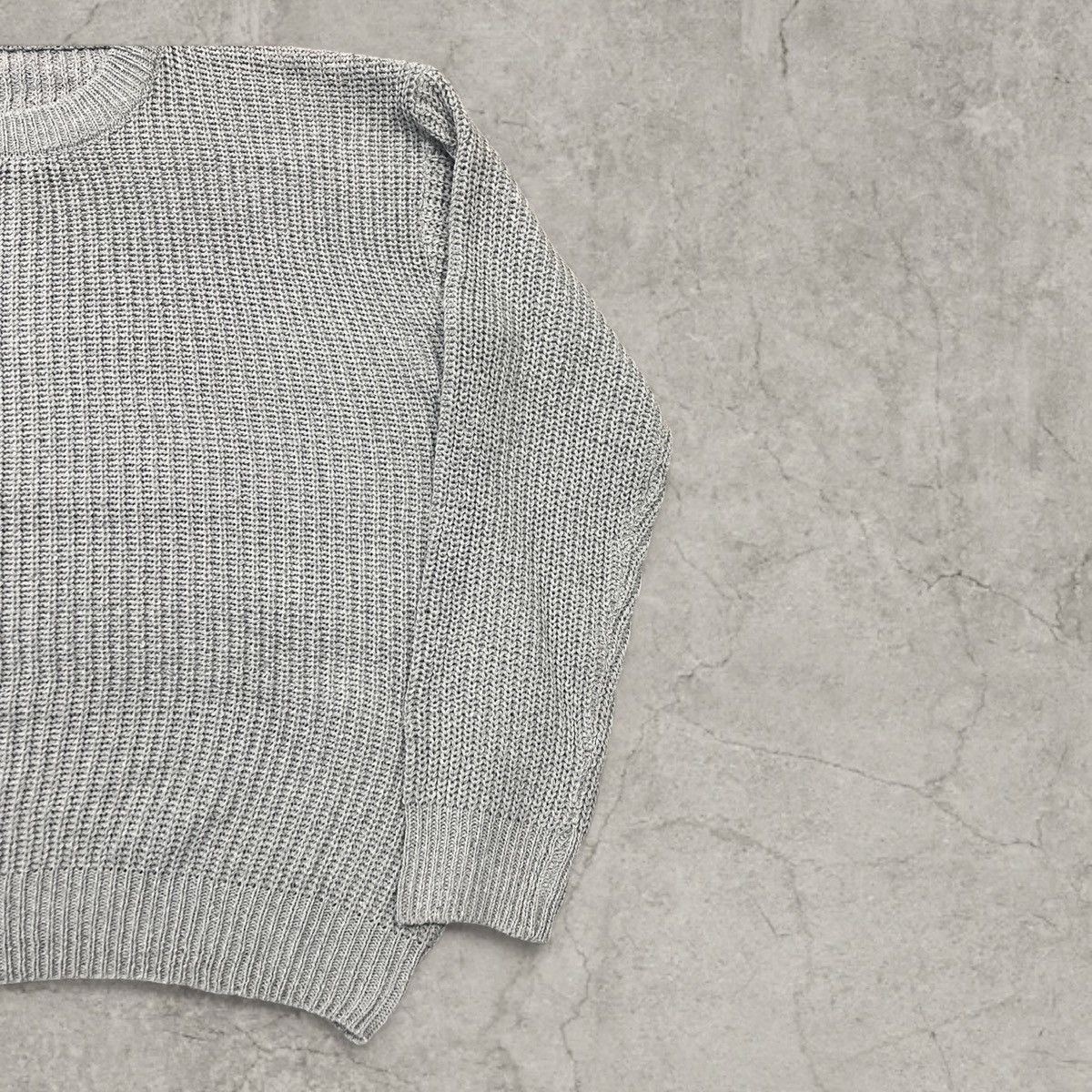 Japanese Brand Vintage style knitted jumper sweater in grey. Size L Size US M / EU 48-50 / 2 - 2 Thumbnail