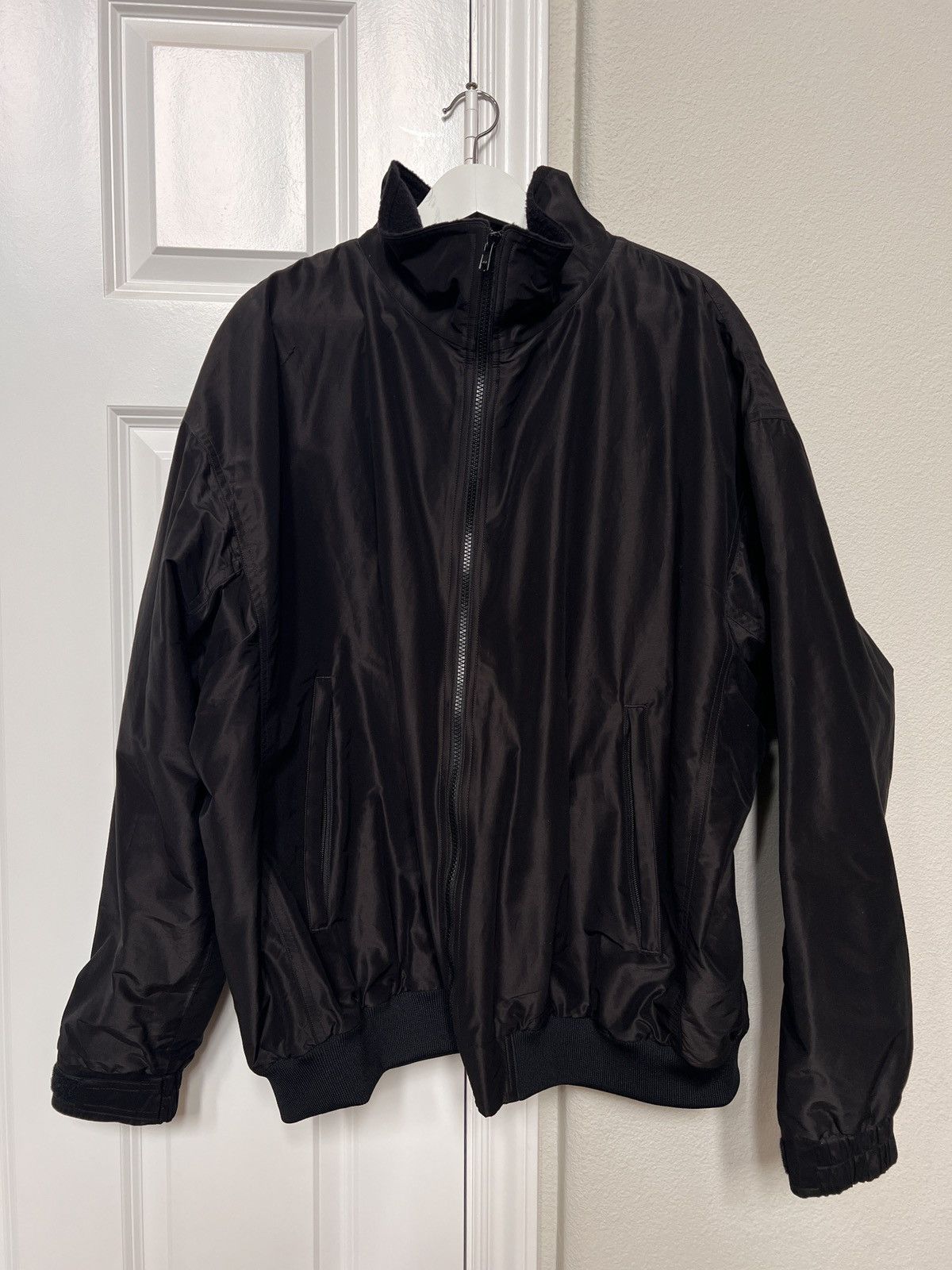 image of Comoli Cotton Silk Track Jacket Size 3 in Dark Brown, Men's
