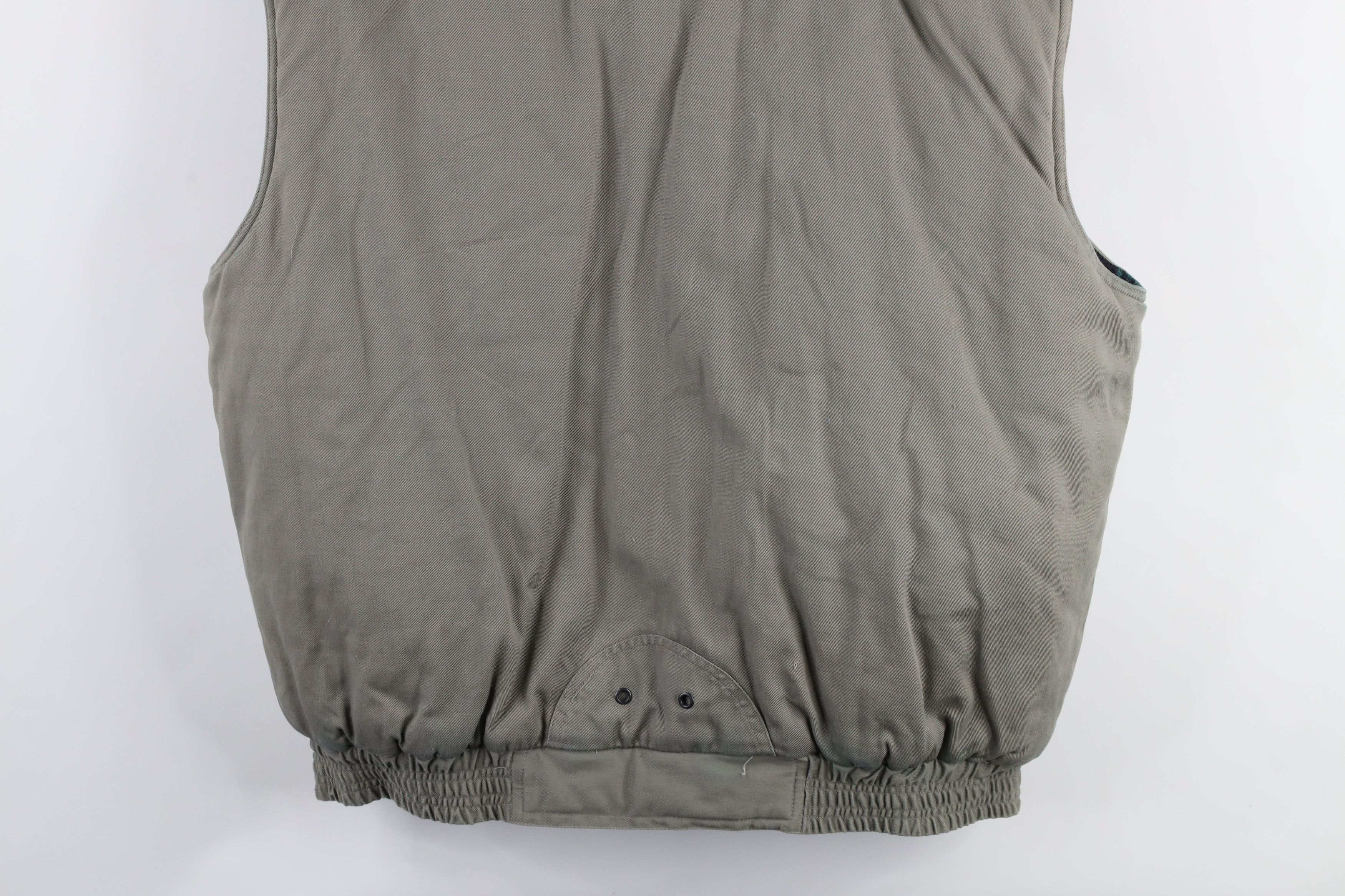 Vintage Vintage 90s Streetwear Flannel Lined Puffer Vest Jacket Size US L / EU 52-54 / 3 - 20 Thumbnail