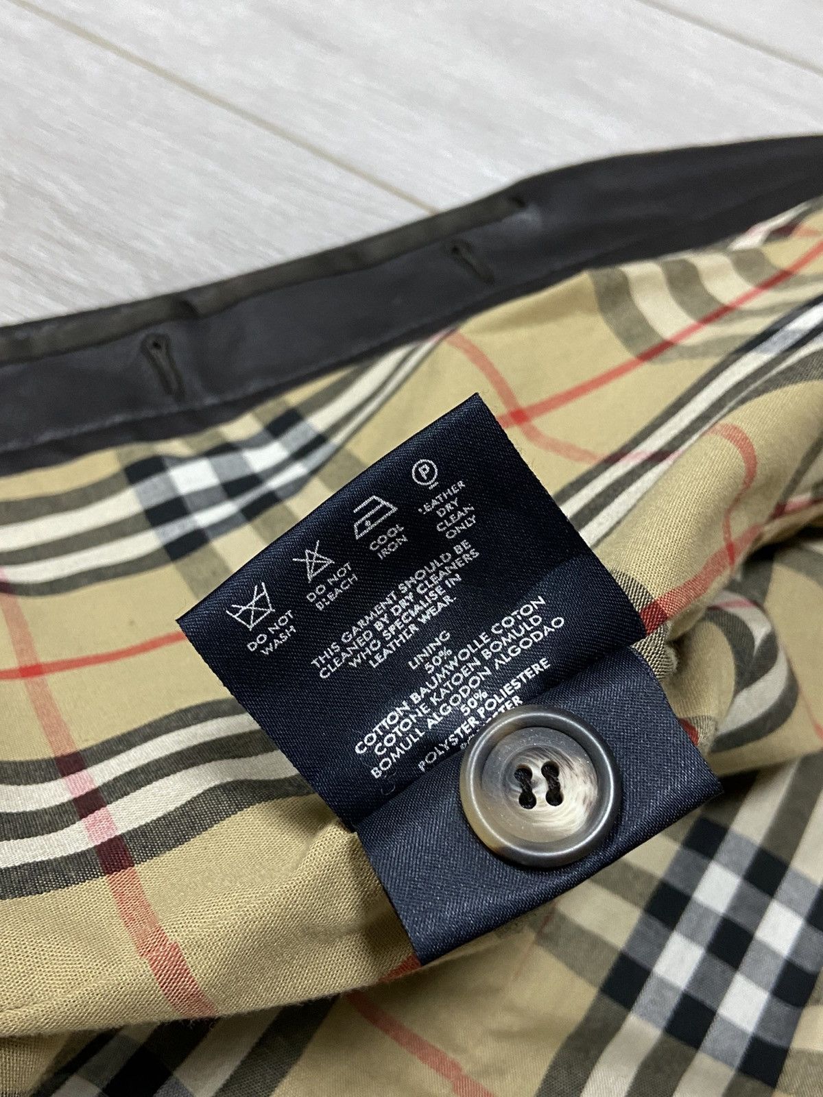 Burberry Burberry leather jacket nova check zip wool Size L / US 10 / IT 46 - 12 Thumbnail