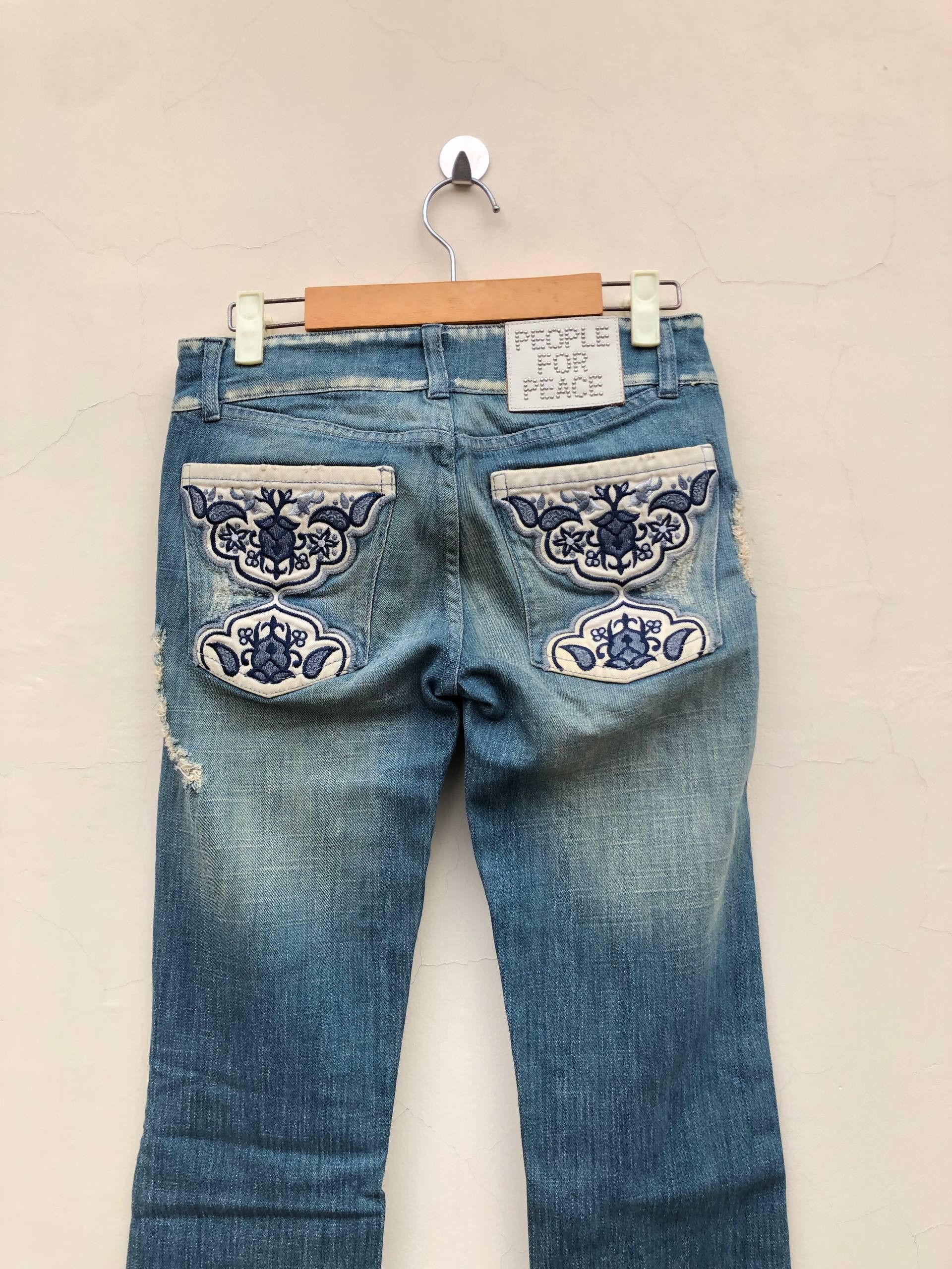 If Six Was Nine 2000s Patchwork Distressed Vkei Y2k Japanese Archive Size US 27 - 10 Thumbnail