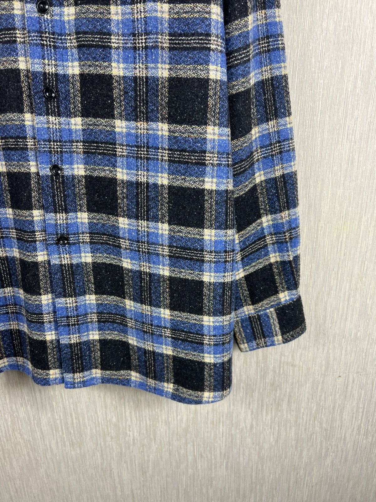 Kapital Vintage 90s Jean Maseric plaid knitted checked shirt retro Size US L / EU 52-54 / 3 - 5 Thumbnail