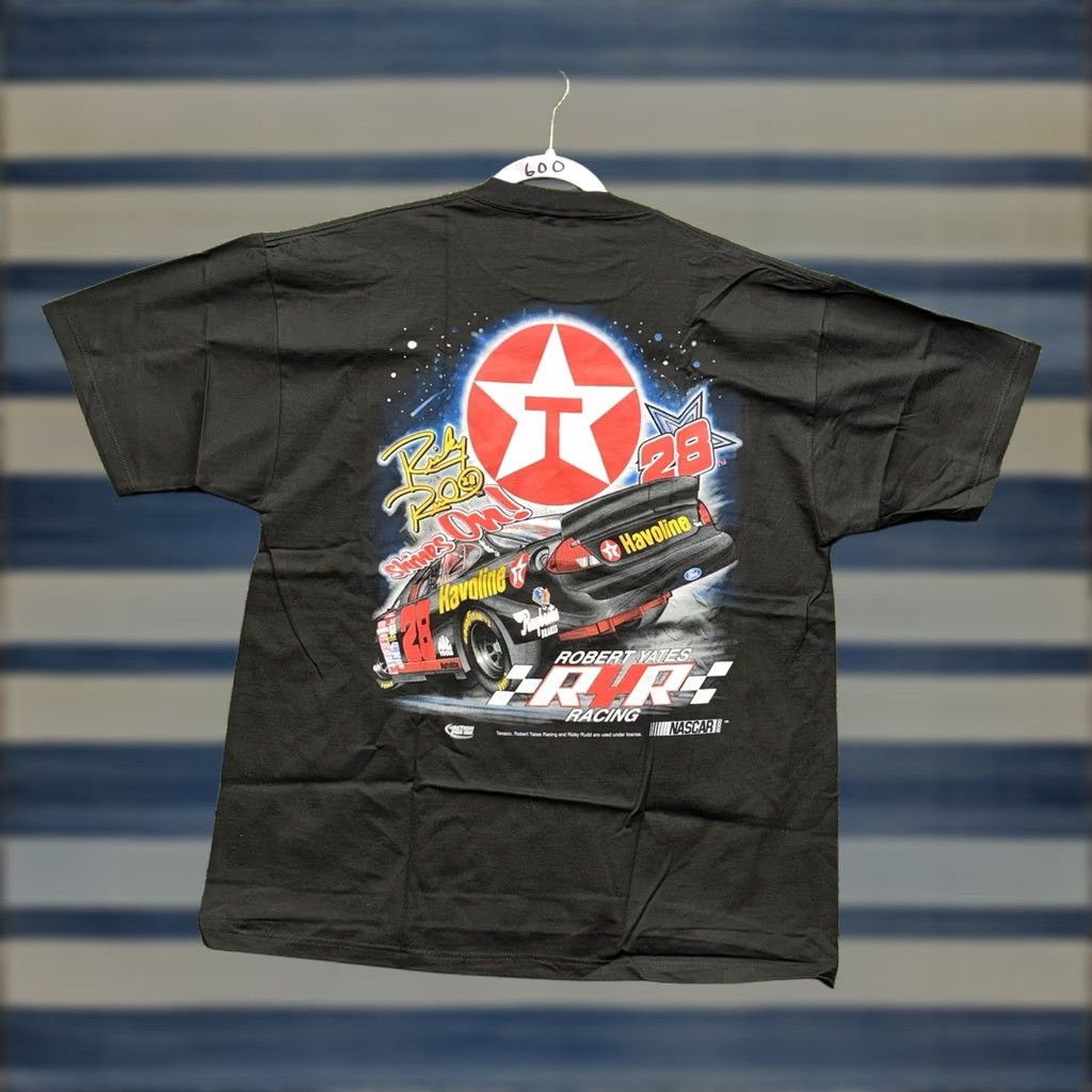 Chase Authentics VINTAGE Ricky Rudd 2003 NASCAR Shirt Mens Large Black Chase Authentic Graphic Print Short Sleeve Crew Neck T-Shirt Men 90s Summer Spring Size US L / EU 52-54 / 3 - 1 Thumbnail