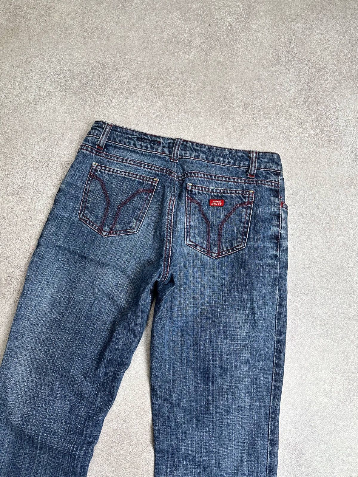 Japanese Brand Vintage Miss Sixty Extra Low Tommy Flared Womans Jeans 28 Size 28" / US 6 / IT 42 - 2 Thumbnail