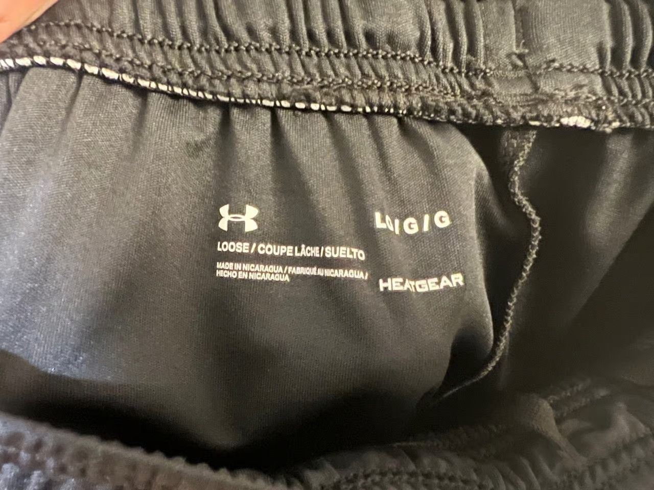 Under Armour Under Armour Men’s Black Athletic Shorts Large Logo Graphic Size US 34 / EU 50 - 3 Thumbnail