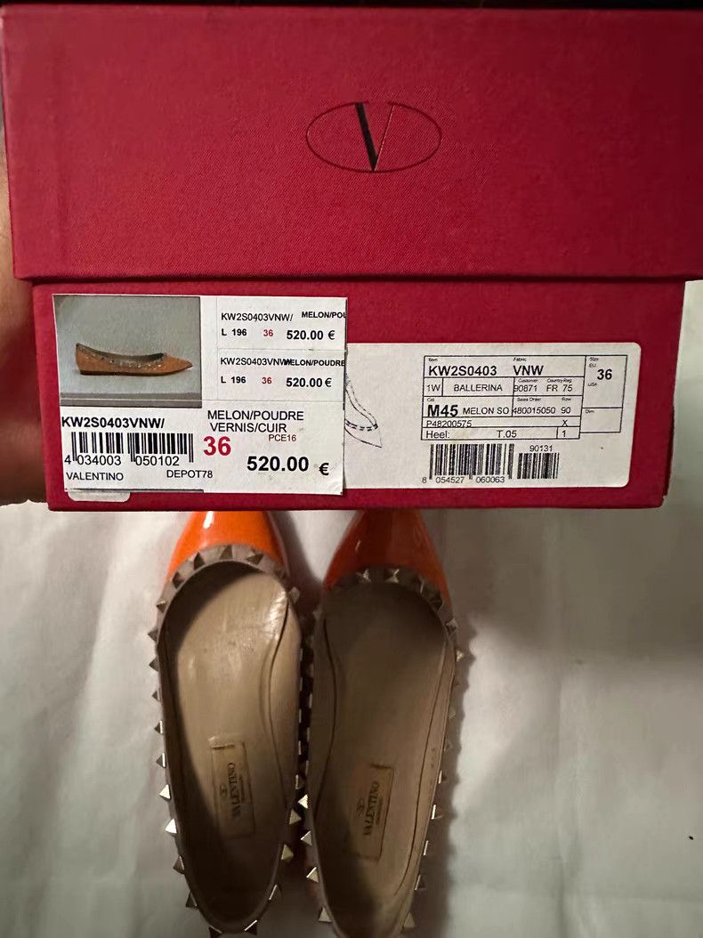 Valentino Valentino Women's Rockstud Ballet Flats Q9 Size US 6 / IT 36 - 2 Thumbnail