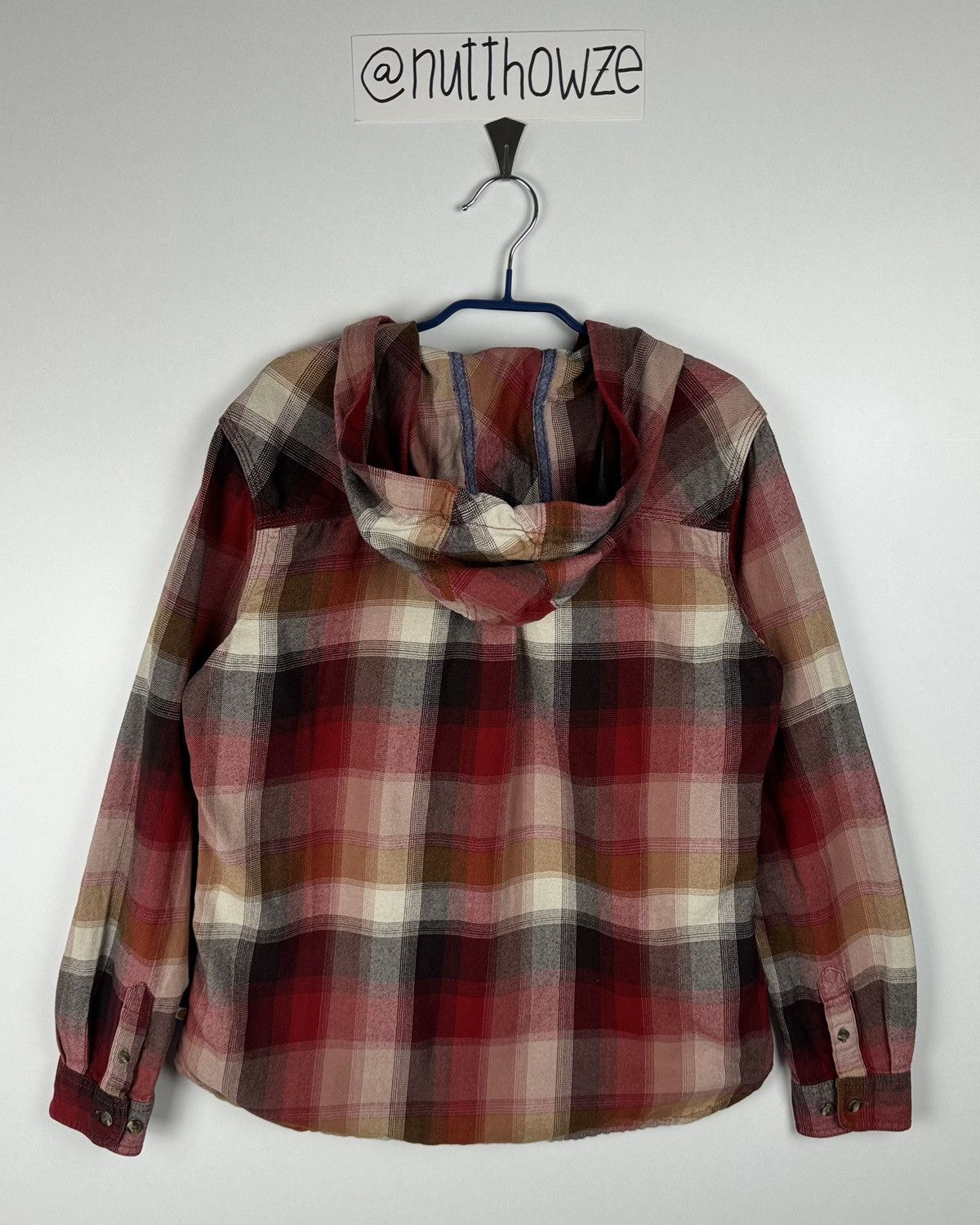 Carhartt Carhartt F18 Checkered Flannel Fleece Button Up Hooded Shirt Size US M / EU 48-50 / 2 - 2 Thumbnail