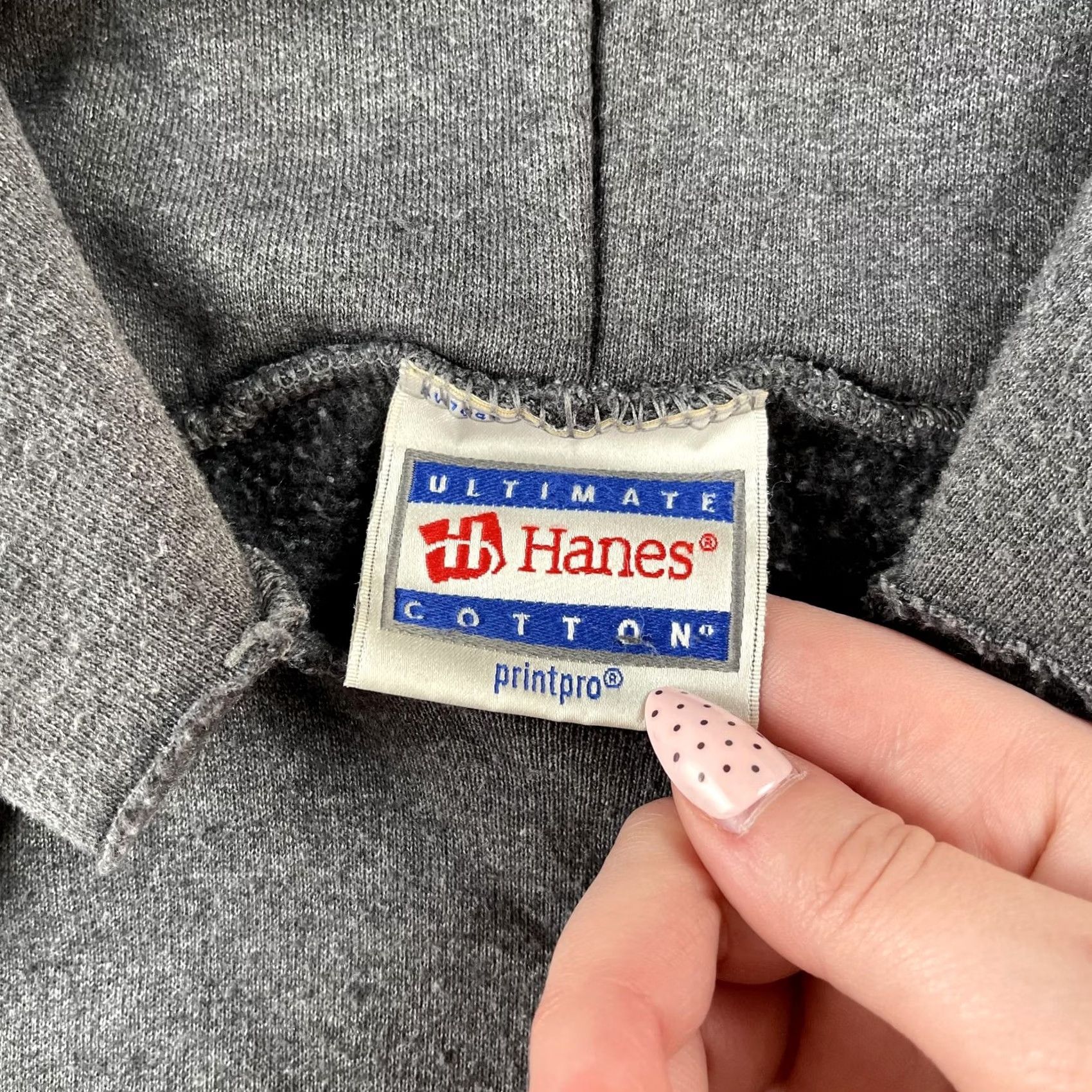 Hanes VINTAGE Hanes Hoodie Mens XL Gray Flying W Kellettville Fleece Pullover Sweatshirt Size US XL / EU 56 / 4 - 3 Thumbnail