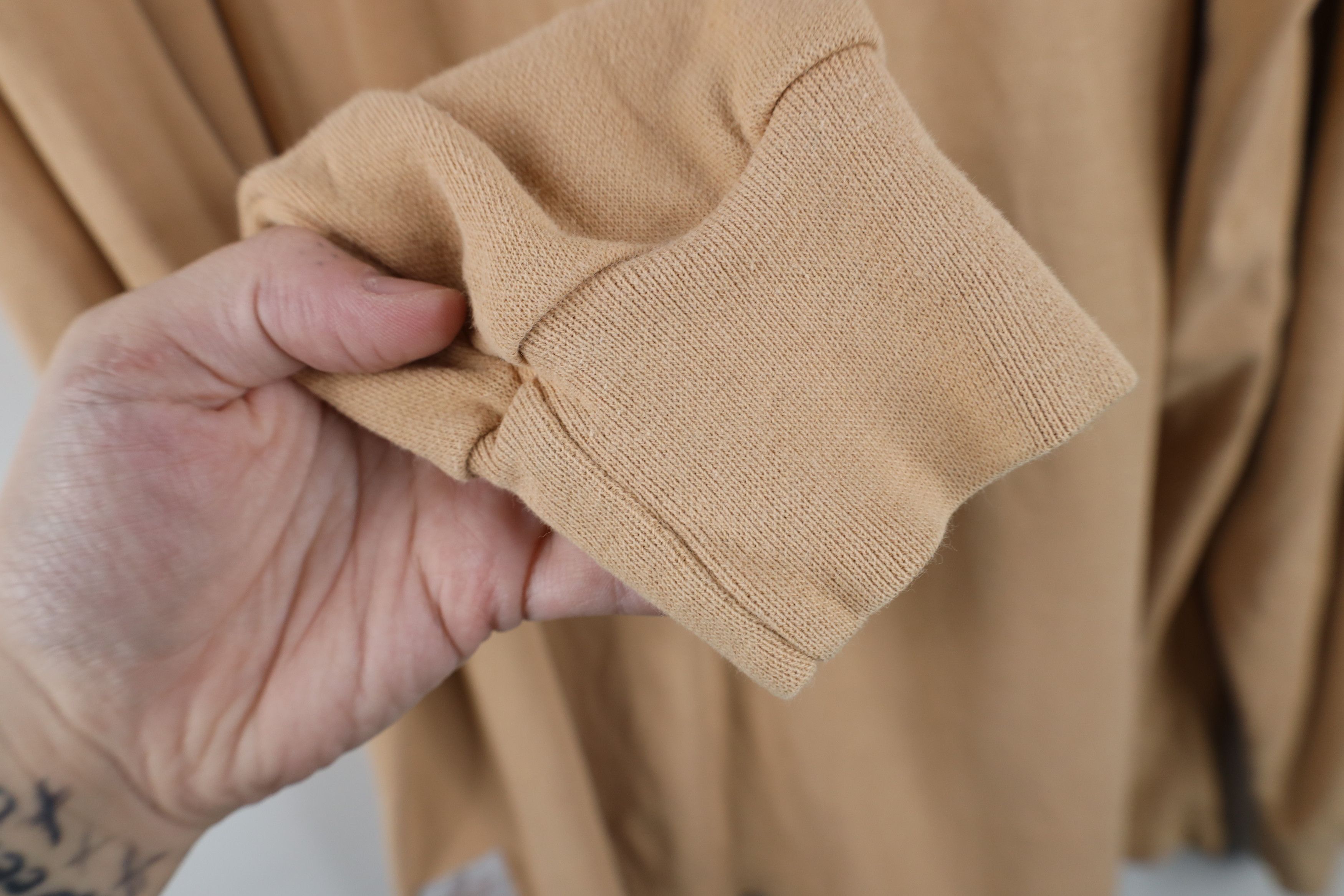 Vintage Tyndale FR Flame Resistant Thermal Henley T-Shirt Beige USA Size US XL / EU 56 / 4 - 9 Thumbnail