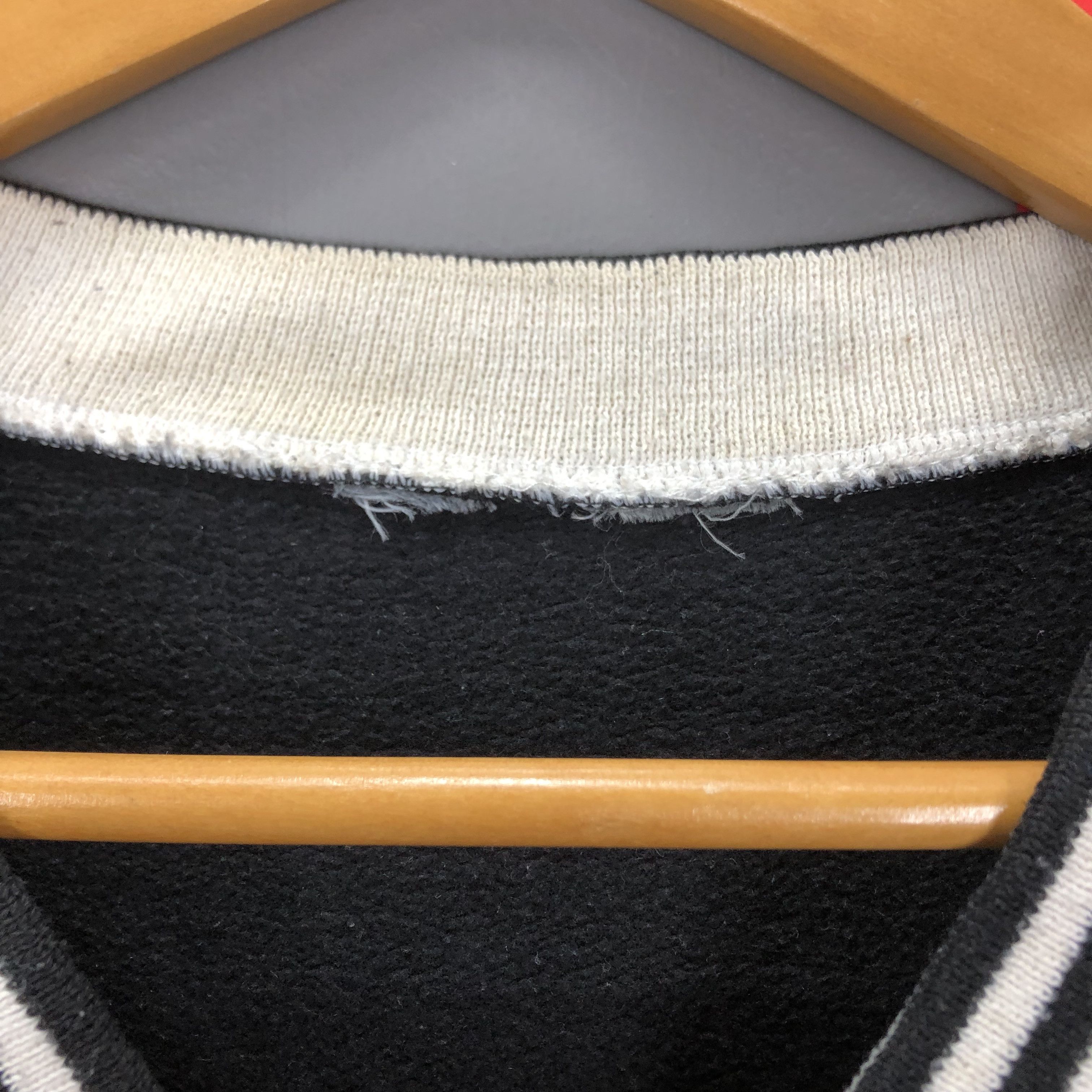 Nike Vintage NIKE V Neck Striped Sweatshirt #1635/03 Size US L / EU 52-54 / 3 - 5 Thumbnail