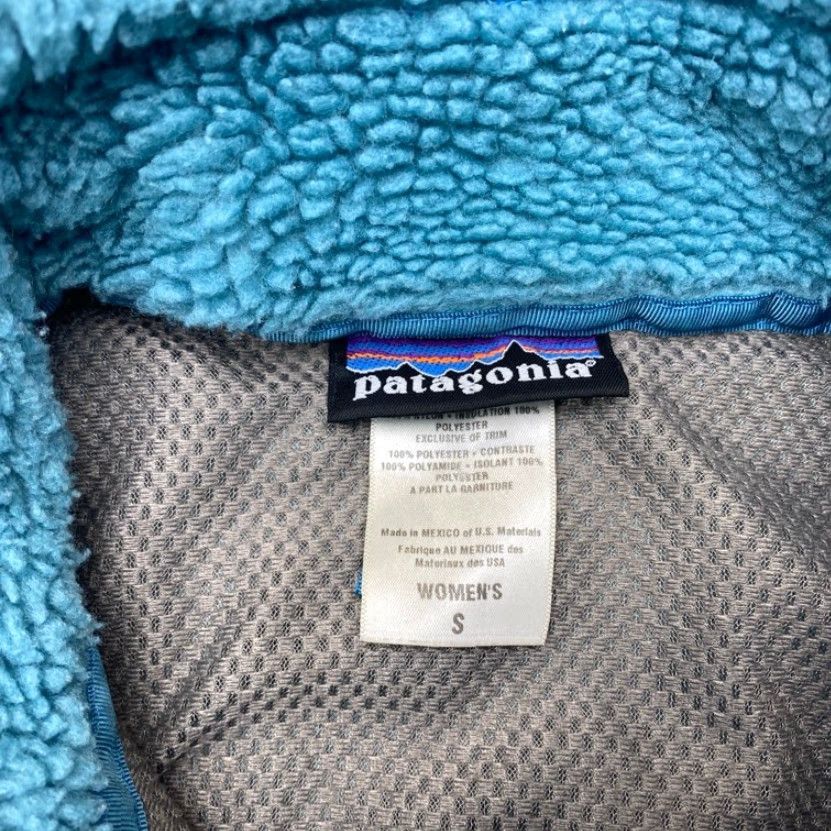 Patagonia VINTAGE? No, item not vintage per data. Title: Patagonia Women's Jacket Deep Pile Fleece Retro X Full Zip Aqua Sherpa Small 8129 Size S / US 4 / IT 40 - 7 Thumbnail
