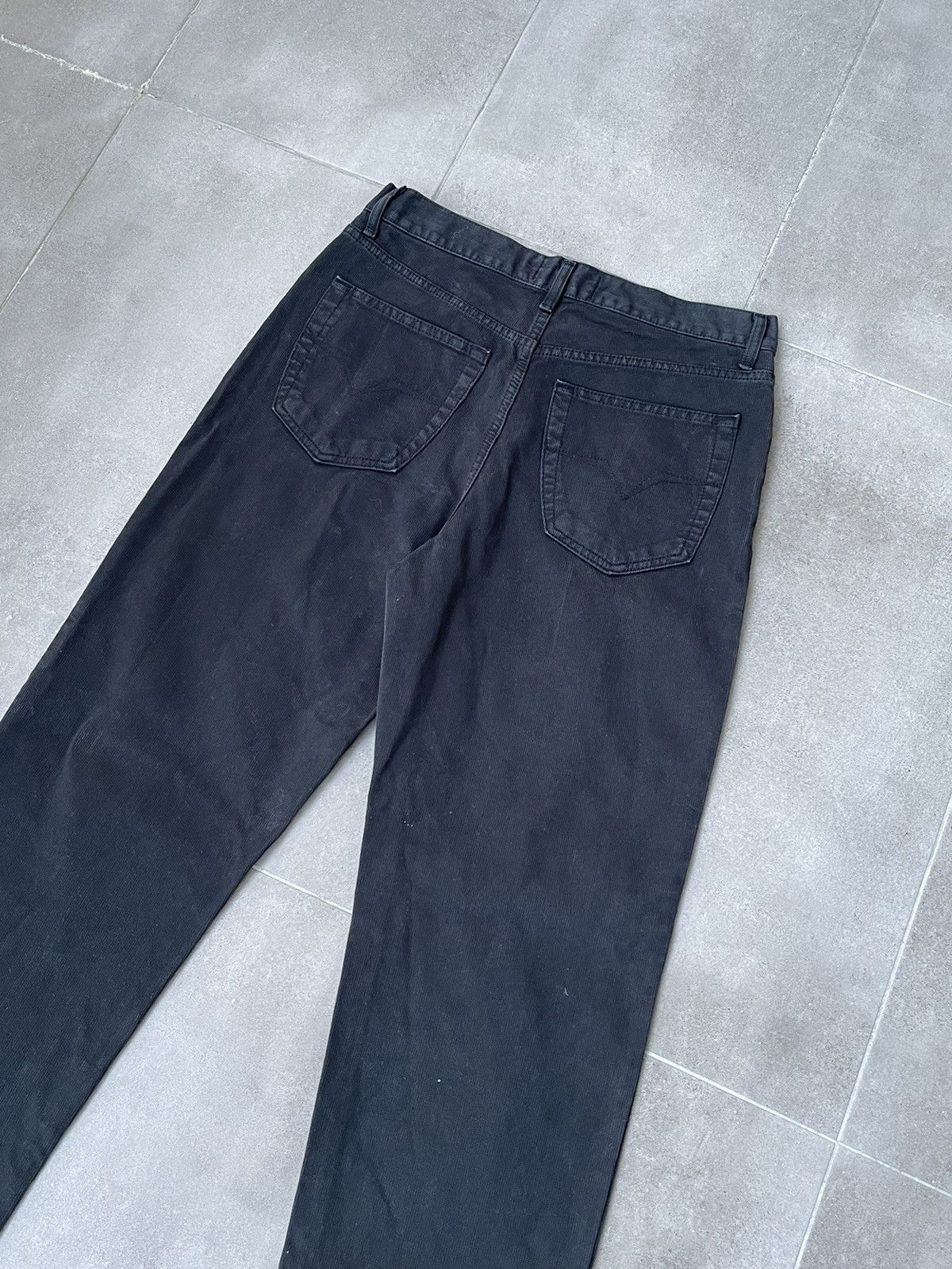 Versace Versace Jeans Couture High Rise Corduroy Black Denim Pants Size US 32 / EU 48 - 15 Thumbnail