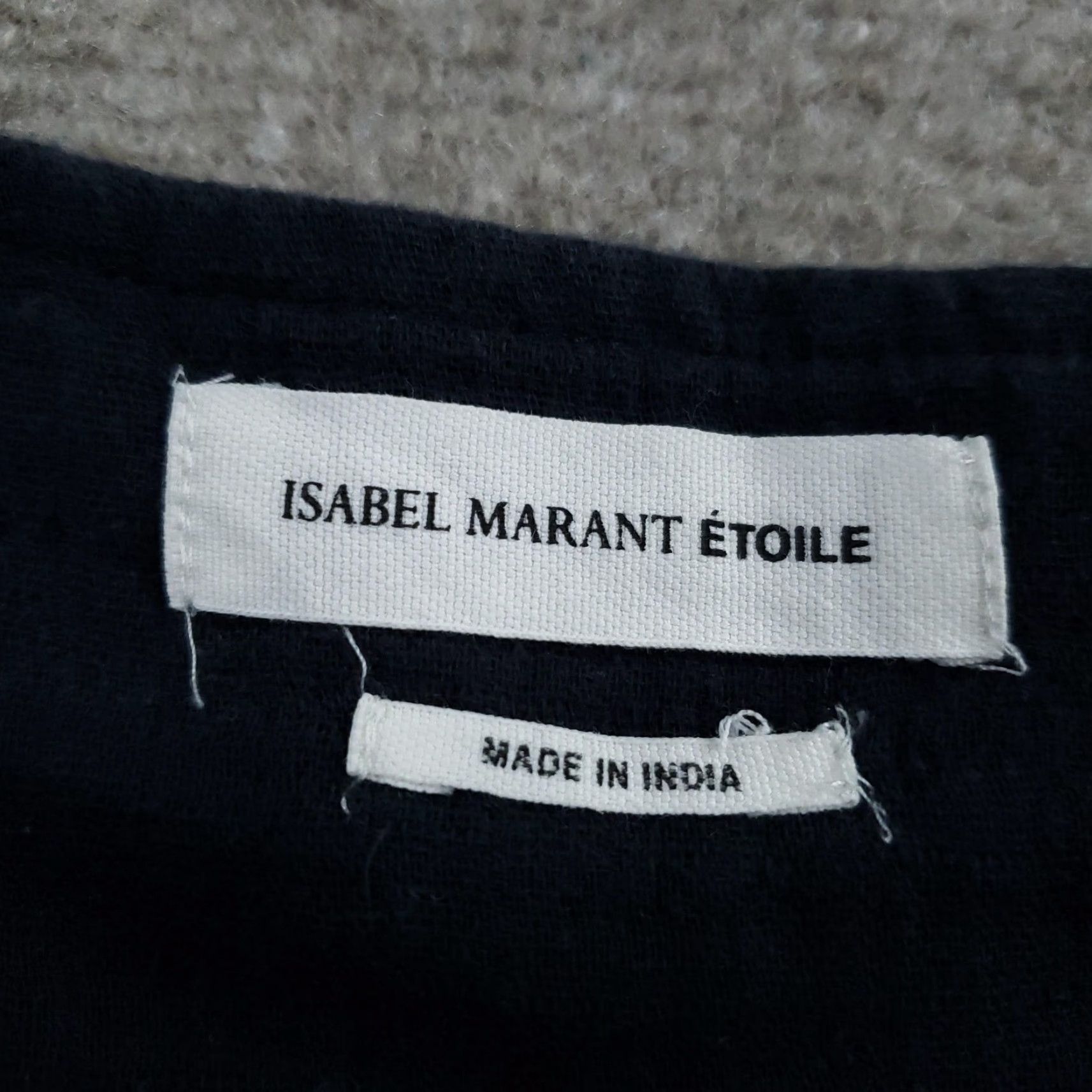 Vintage Isabel Marant Etoile Skirt Womens 36 Flare Short Navy Blue Embroidered Floral Pockets Lined Zip Bohemian Festival Casual Party/Cocktail Size 25" / US 0 / IT 36 - 6 Thumbnail