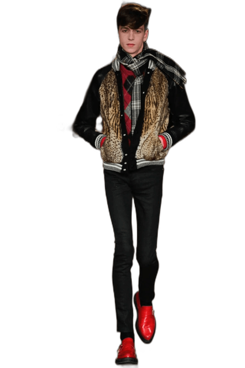 Hedi Slimane Saint Laurent Paris Fur Bomber Jacket Size US L / EU 52-54 / 3 - 1 Thumbnail