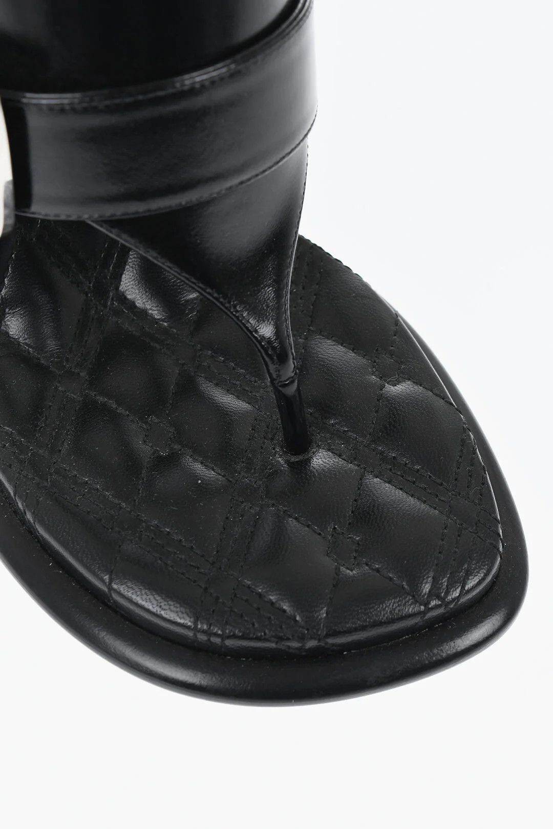 Burberry og1mm0426 Brushed Leather Thong Mules in Black Size US 6 / IT 36 - 4 Thumbnail
