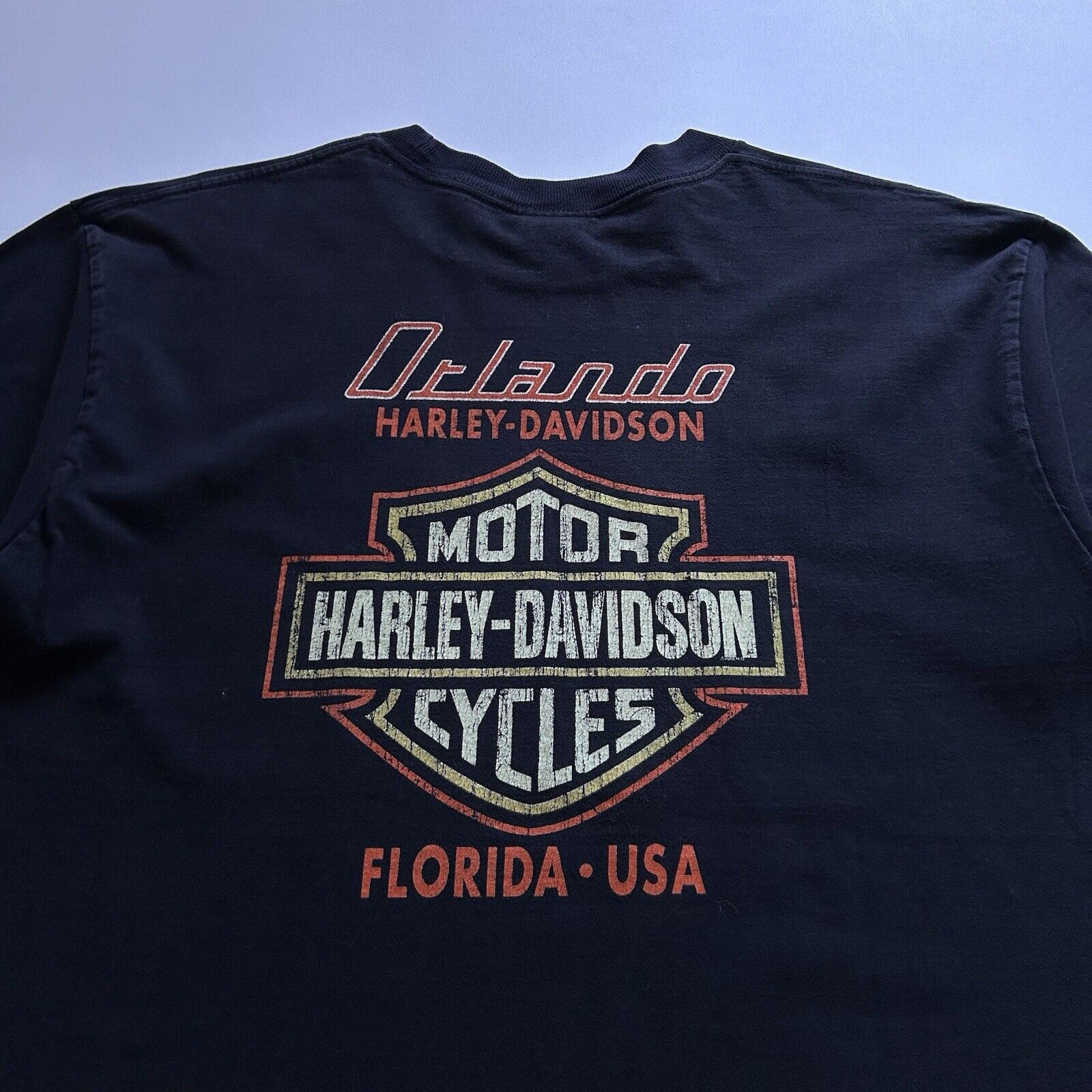 Harley Davidson Vintage Y2K Harley Davidson T Shirt Size XL Faded Black Rare Size US XL / EU 56 / 4 - 4 Thumbnail