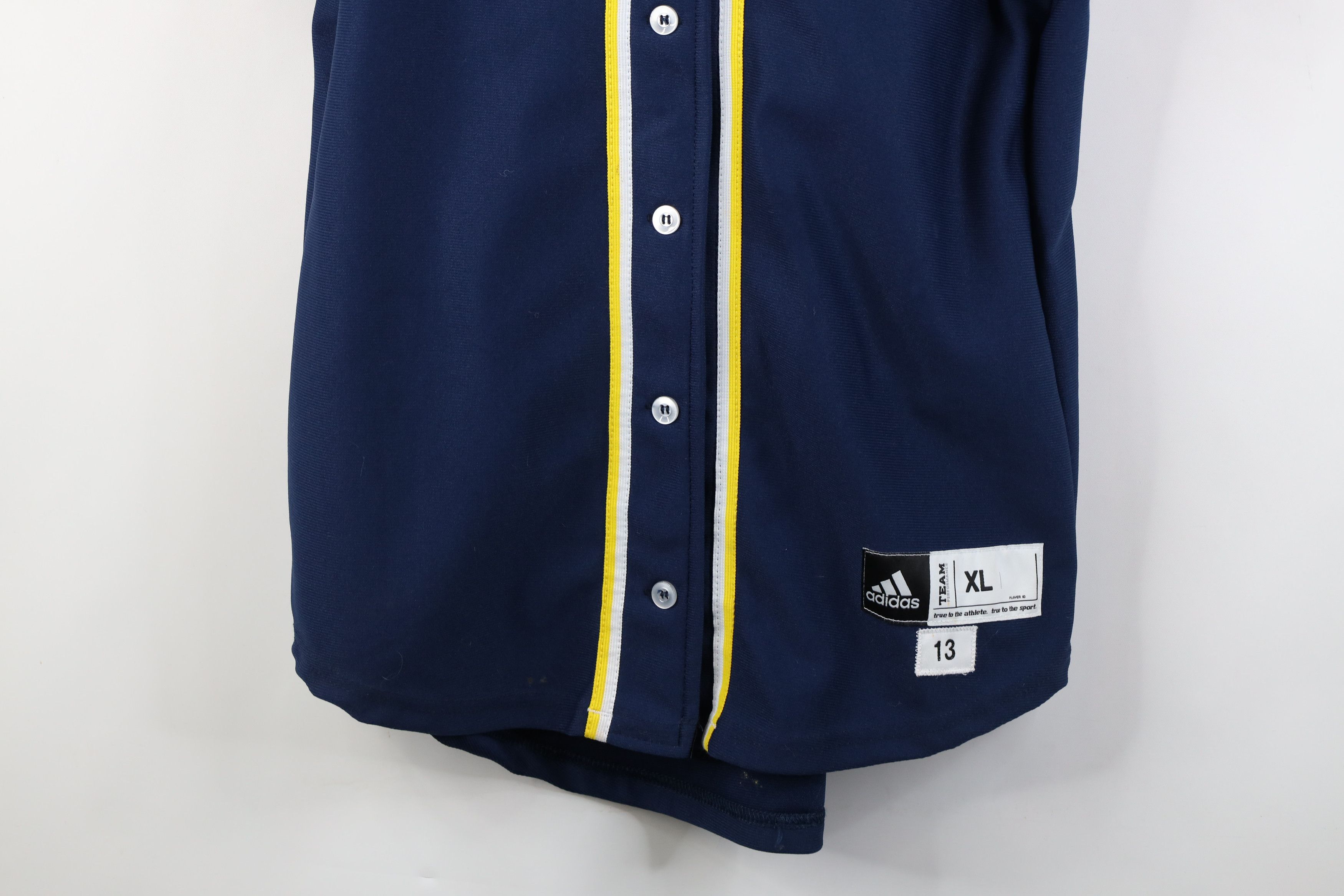 Adidas Adidas University of Michigan Baseball Jersey Blue 2013 USA Size US XL / EU 56 / 4 - 3 Thumbnail