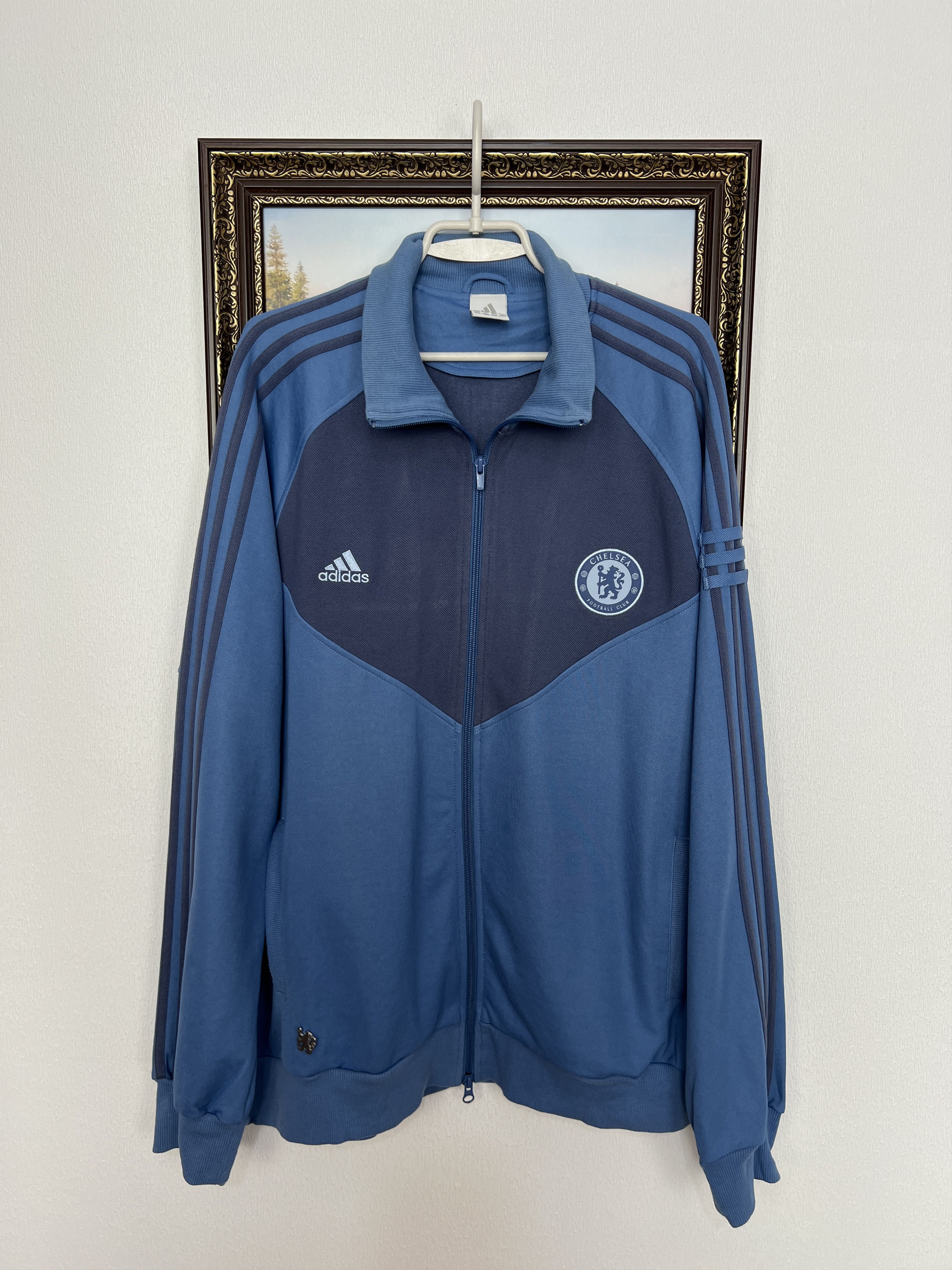 Adidas Vintage Adidas Chelsea Football Jacket Soccer Track Top Zip Size US XL / EU 56 / 4 - 1 Thumbnail