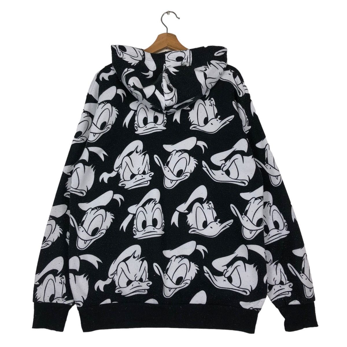 Cartoon Network 🔥Vintage Donald Duck Disney Over Print Hoodie Jacket Size US L / EU 52-54 / 3 - 8 Thumbnail